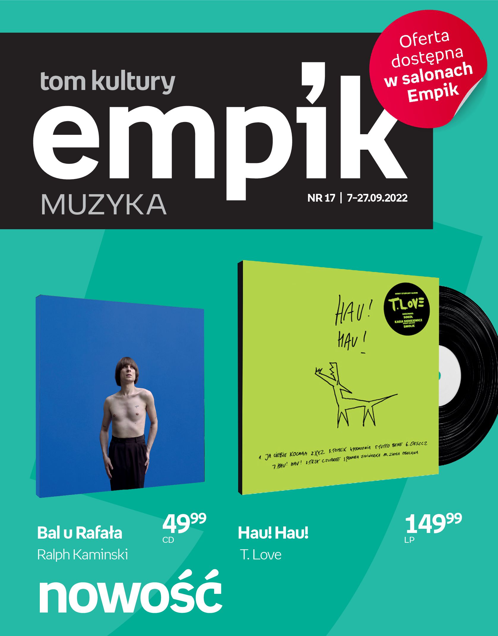Empik:  Gazetka Empik - katalog muzyka 06.09.2022