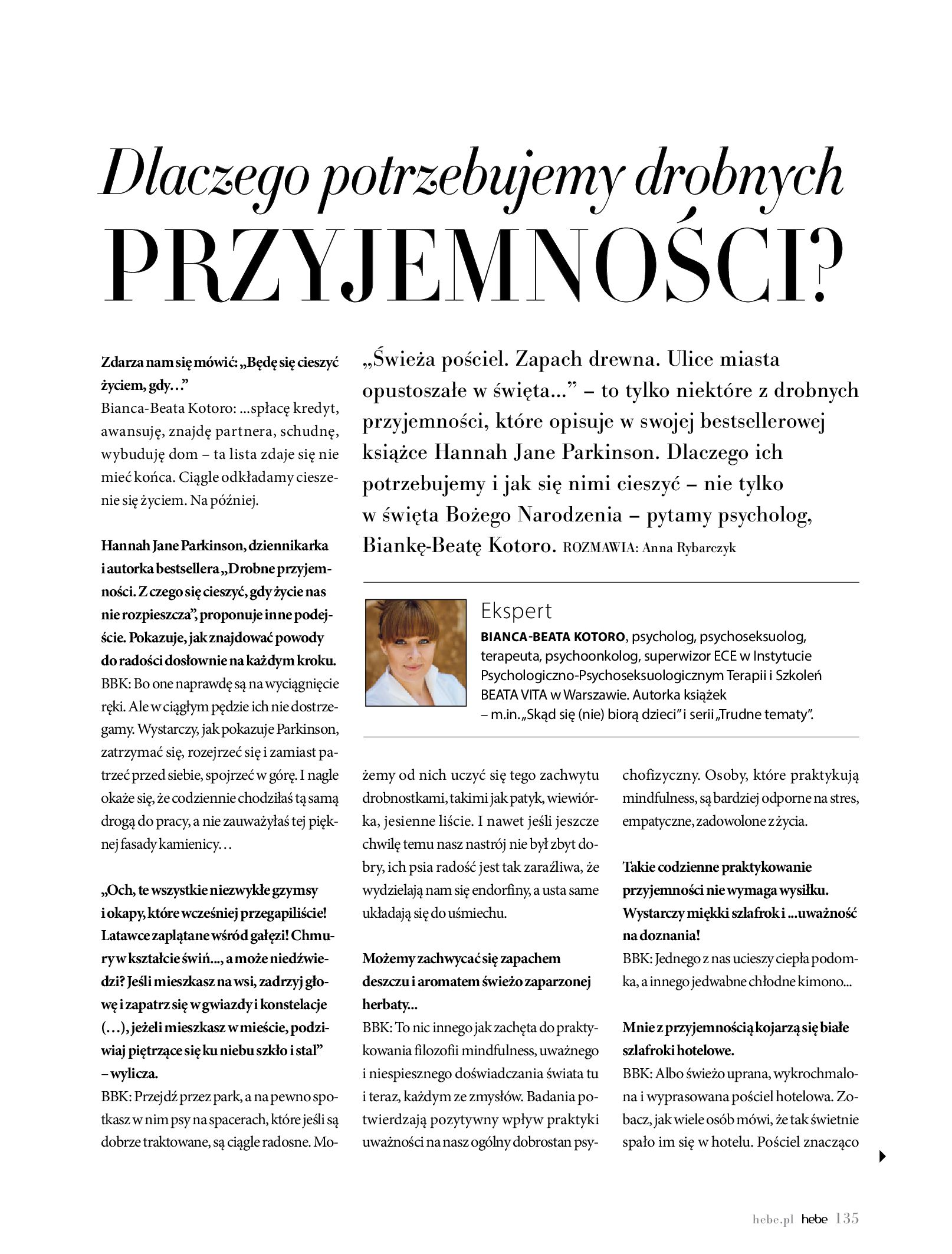 Gazetka hebe: Magazyn hebe - Listopad 2022-11-01 page-135
