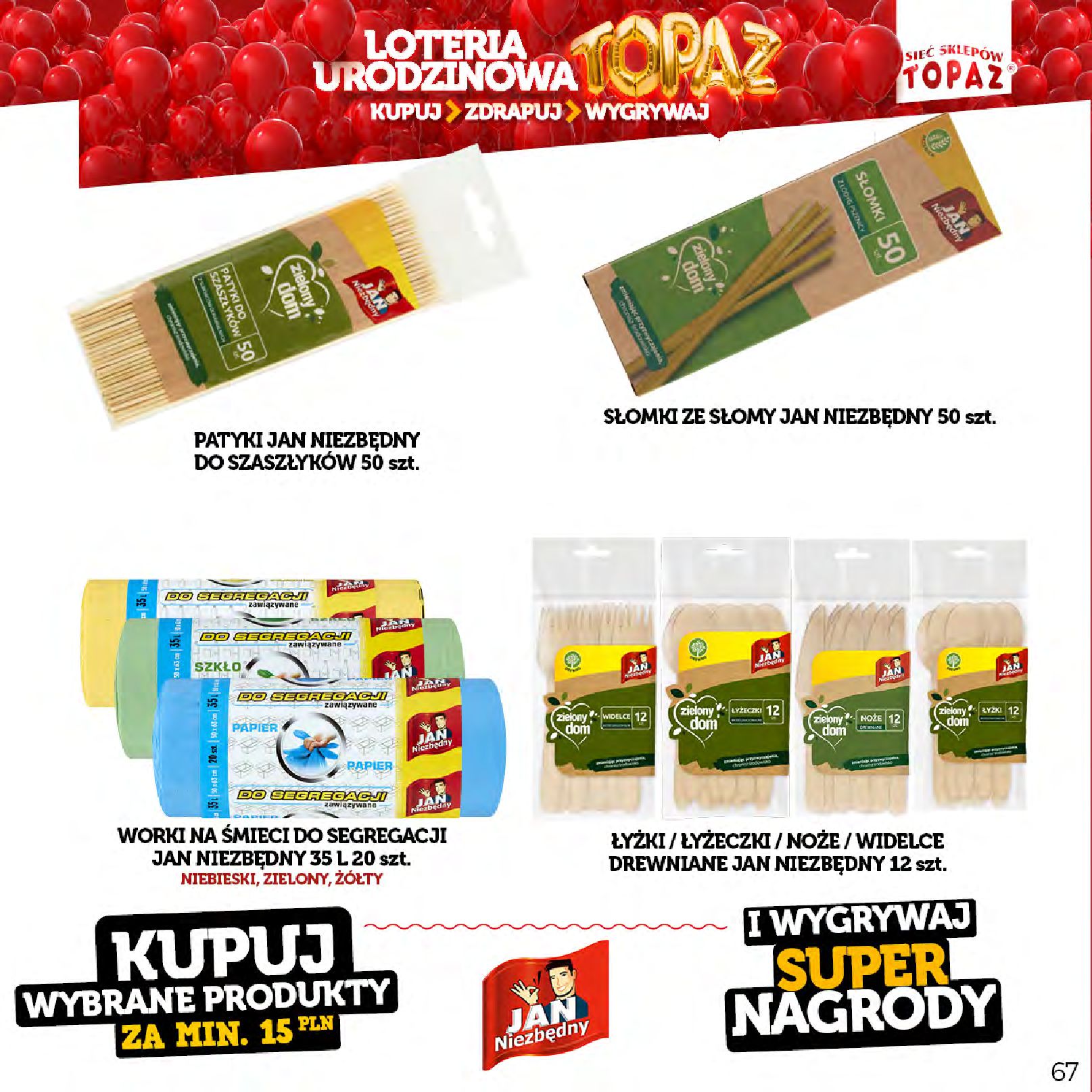 Gazetka TOPAZ: Gazetka Topaz - Loteria urodzinowa 2023-04-17 page-67