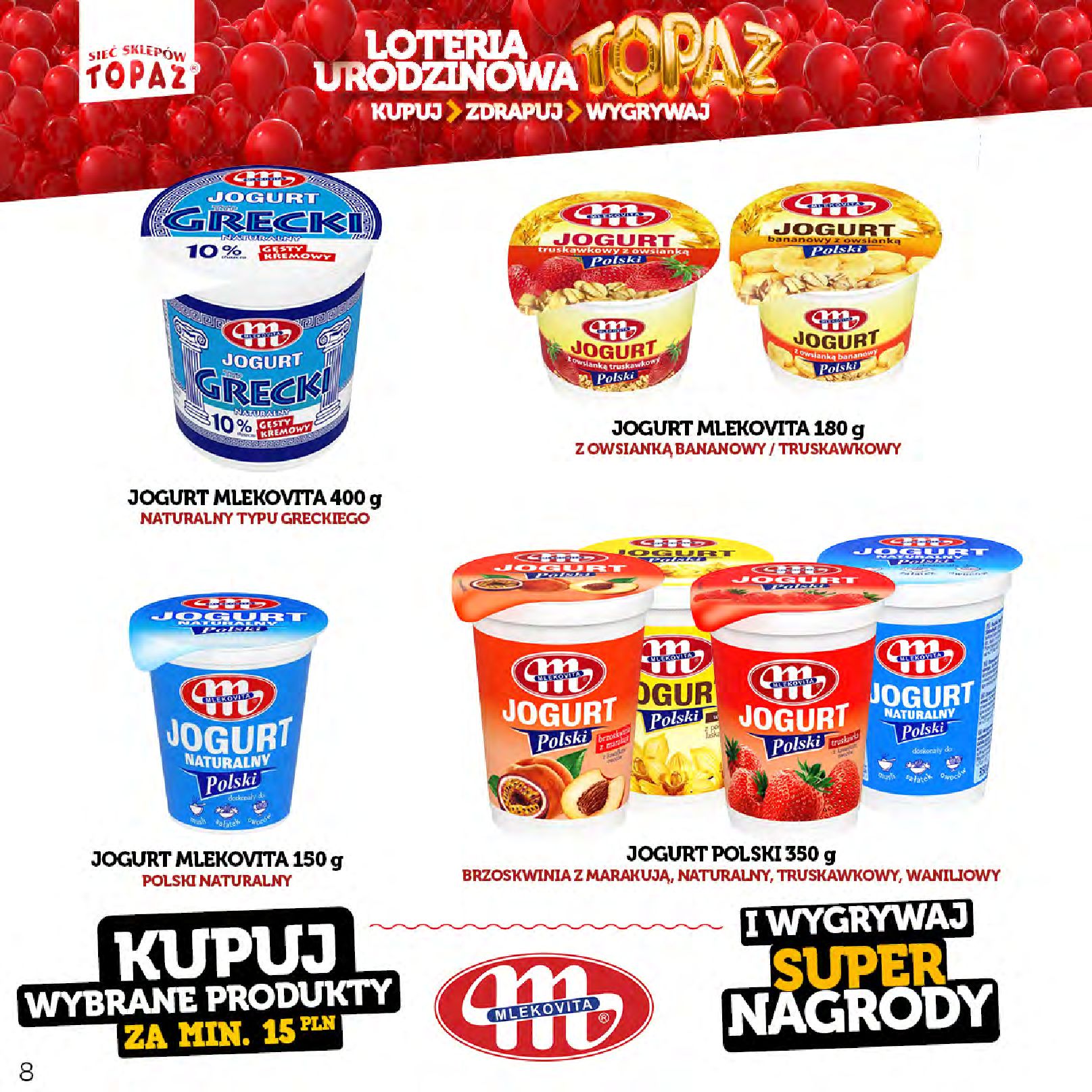 Gazetka TOPAZ: Gazetka Topaz - Loteria urodzinowa 2023-04-17 page-8