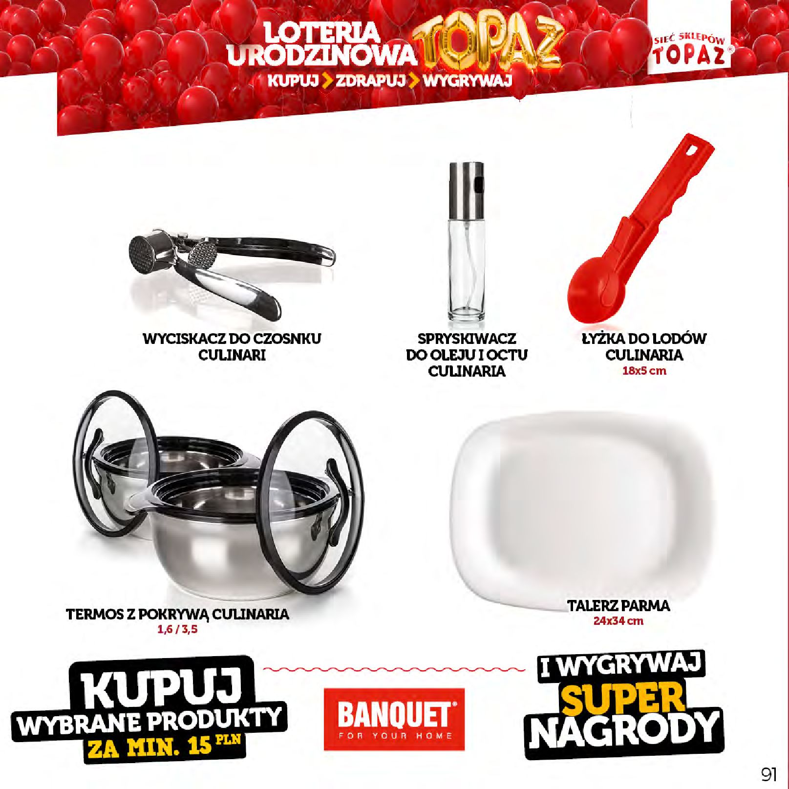 Gazetka TOPAZ: Gazetka Topaz - Loteria urodzinowa 2023-04-17 page-91