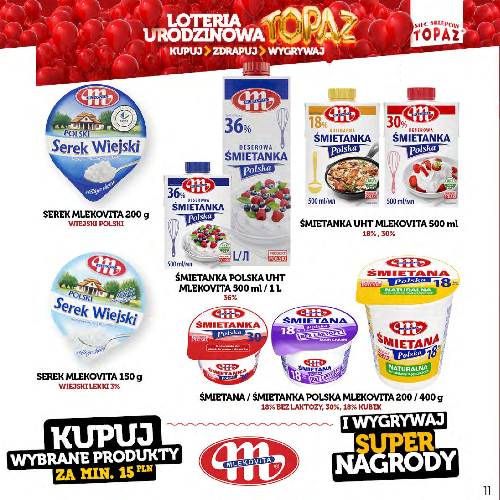 Gazetka TOPAZ: Gazetka Topaz - Loteria urodzinowa 2023-04-17 page-11