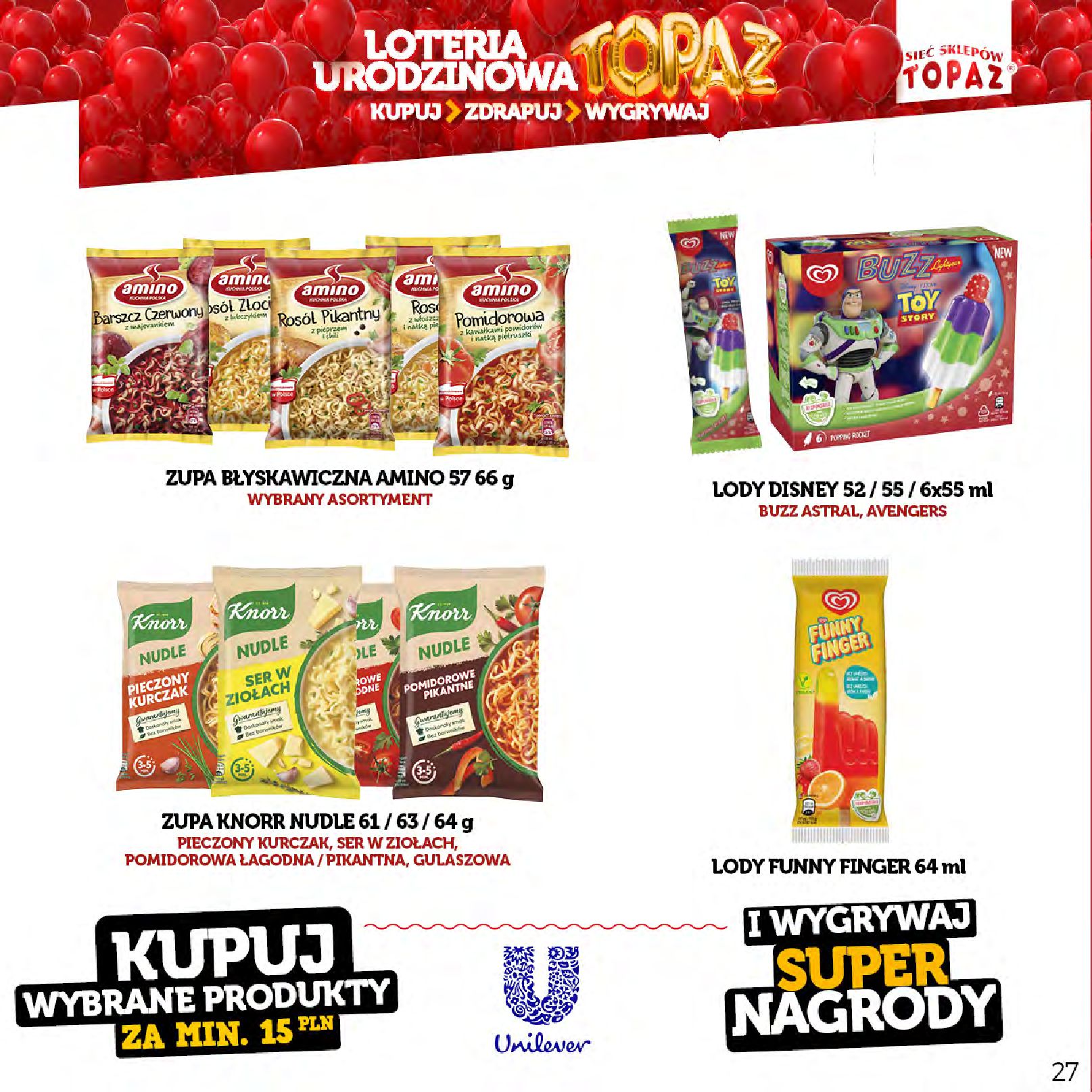Gazetka TOPAZ: Gazetka Topaz - Loteria urodzinowa 2023-04-17 page-27