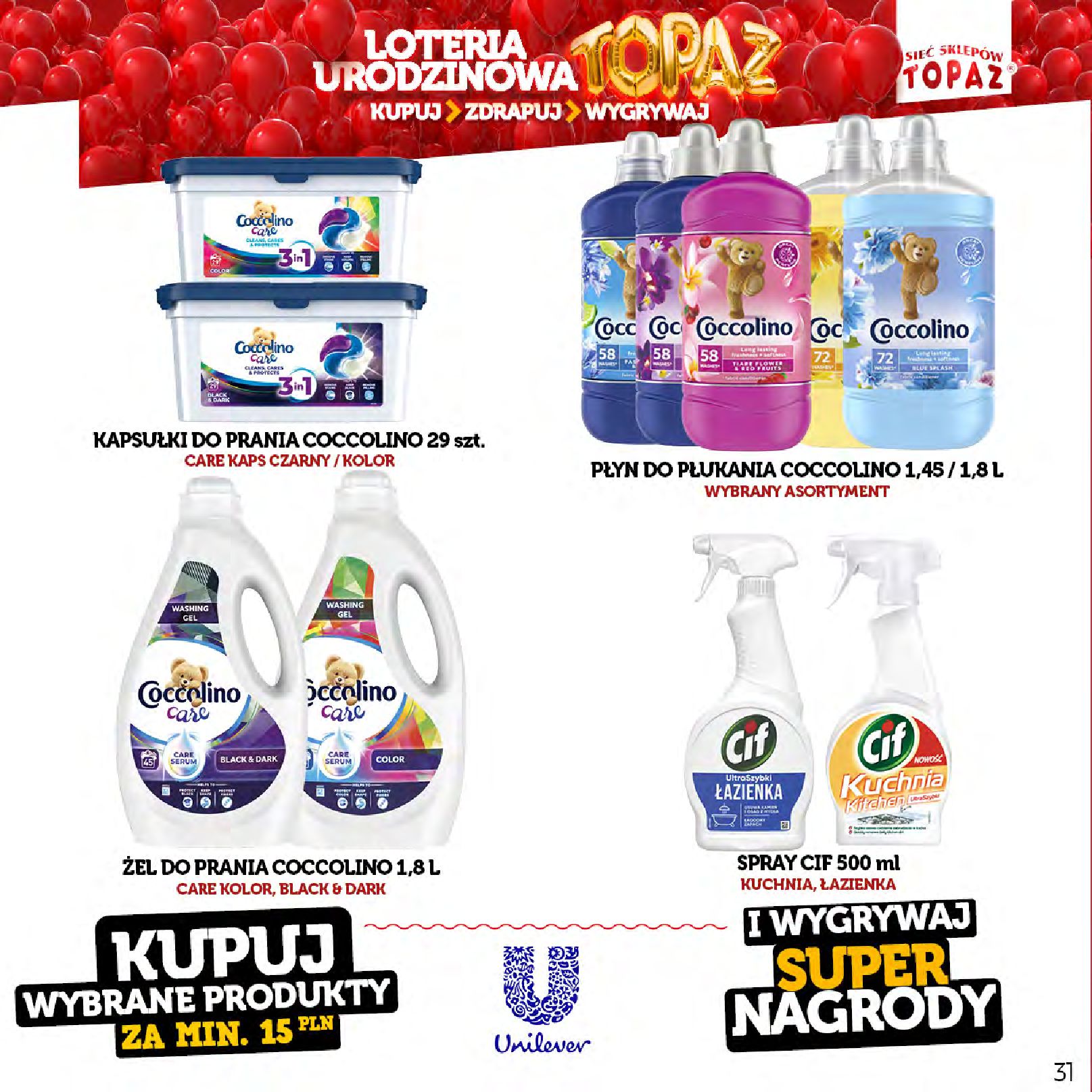 Gazetka TOPAZ: Gazetka Topaz - Loteria urodzinowa 2023-04-17 page-31