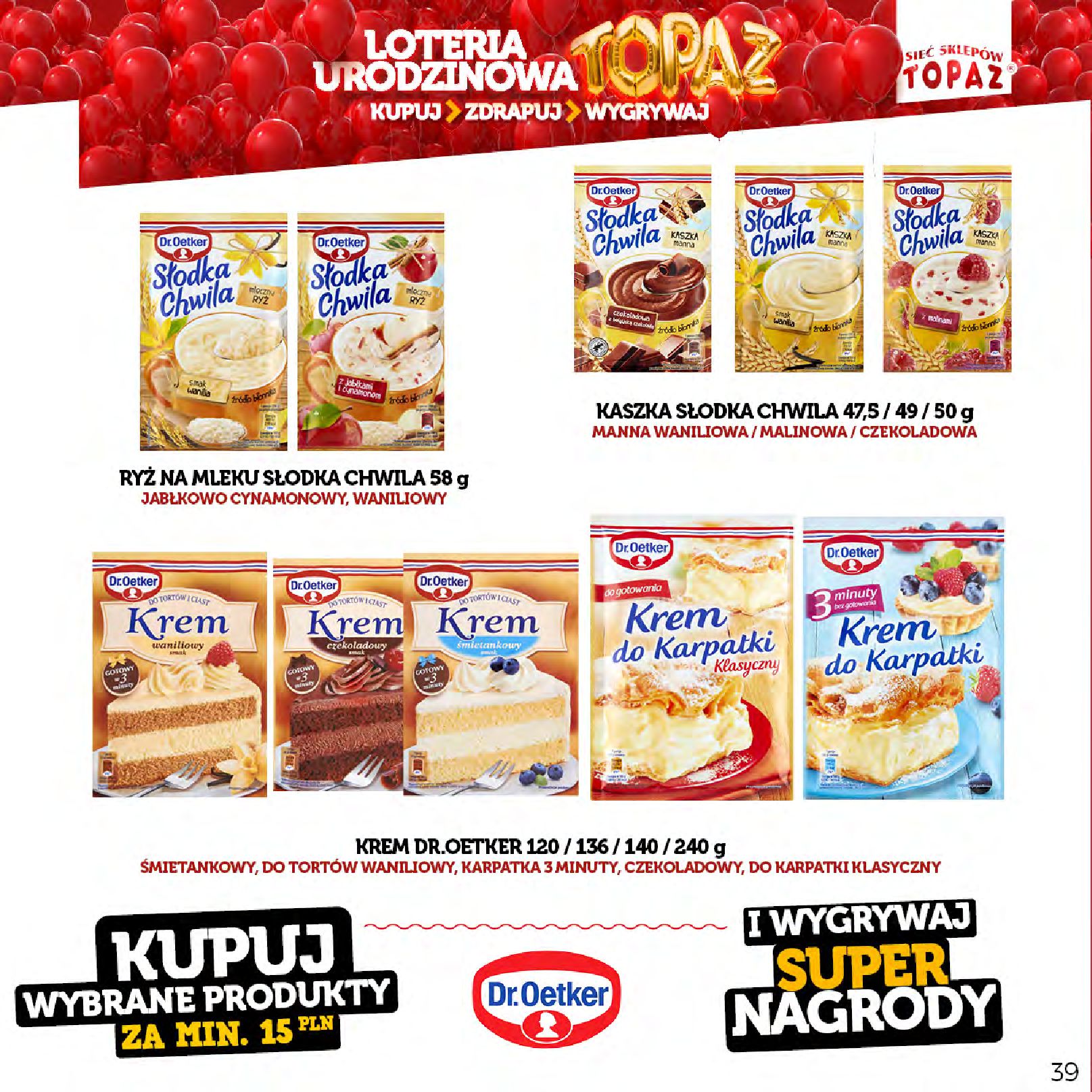 Gazetka TOPAZ: Gazetka Topaz - Loteria urodzinowa 2023-04-17 page-39