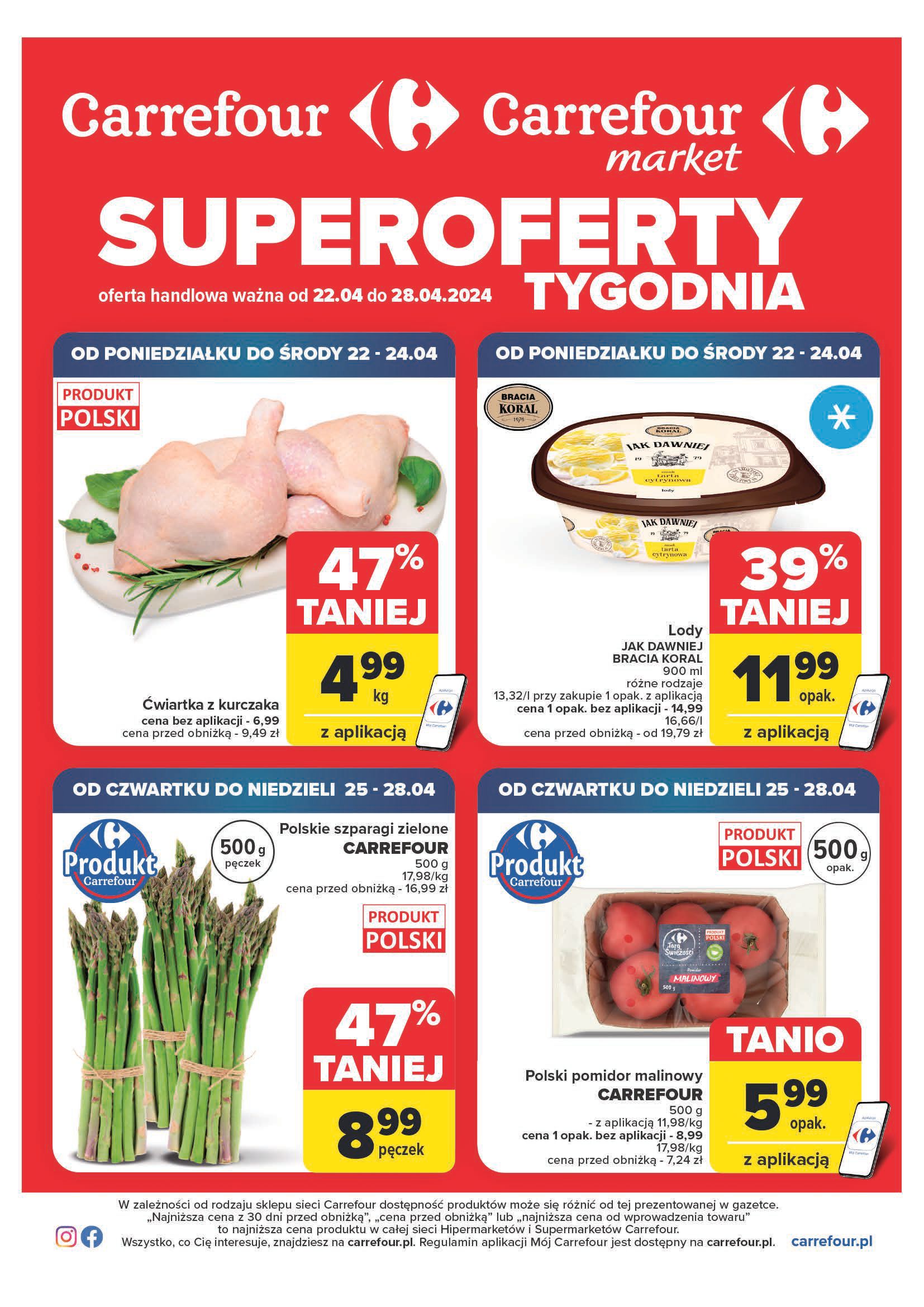 Gazetka Carrefour: Gazetka Carrefour- Superoferty tygodnia od 22.04.2024 2024-04-22