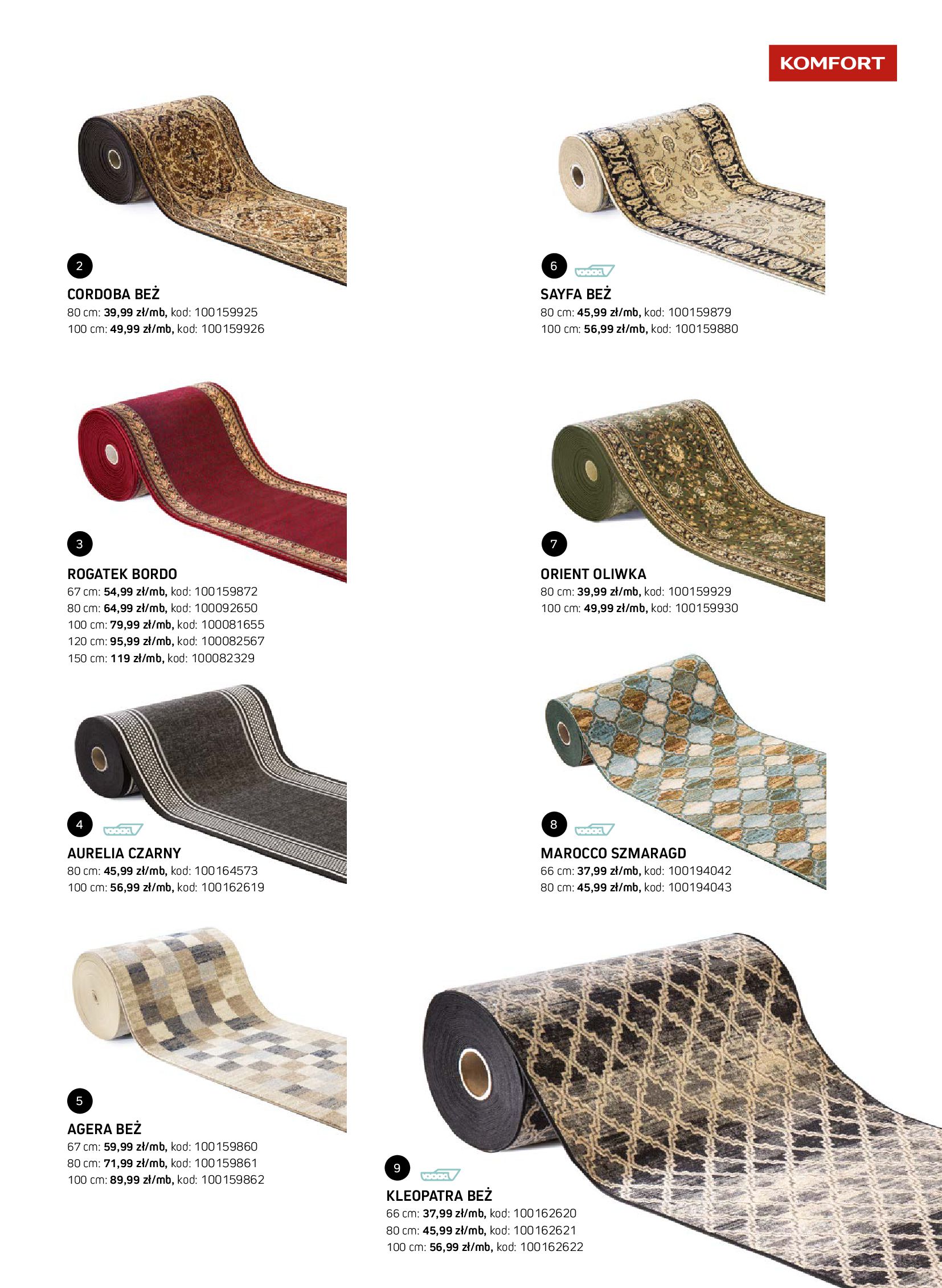 Gazetka Komfort: Komfort - Katalog dywanów 2021-10-10 page-47