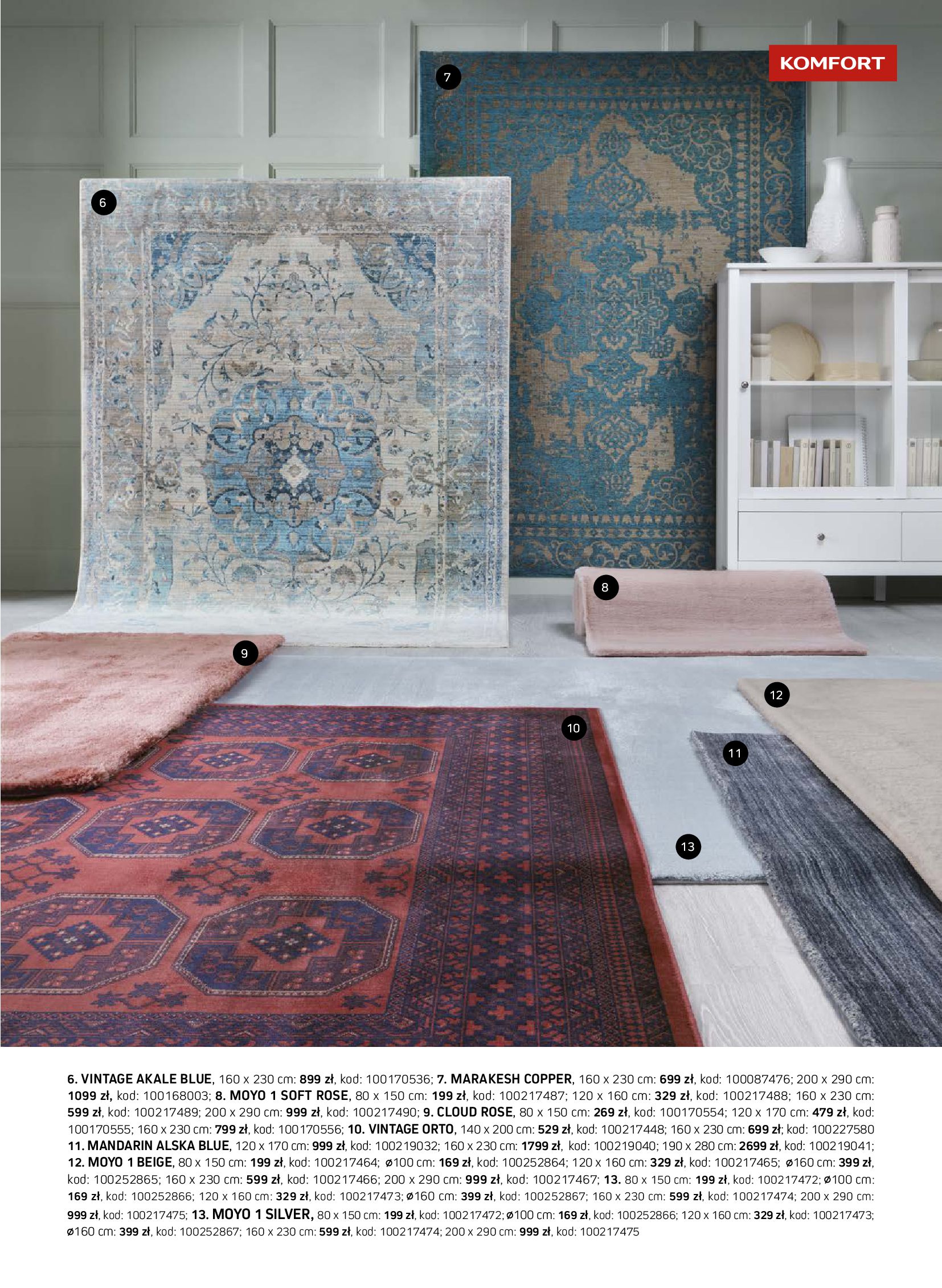 Gazetka Komfort: Komfort - Katalog dywanów 2021-10-10 page-9