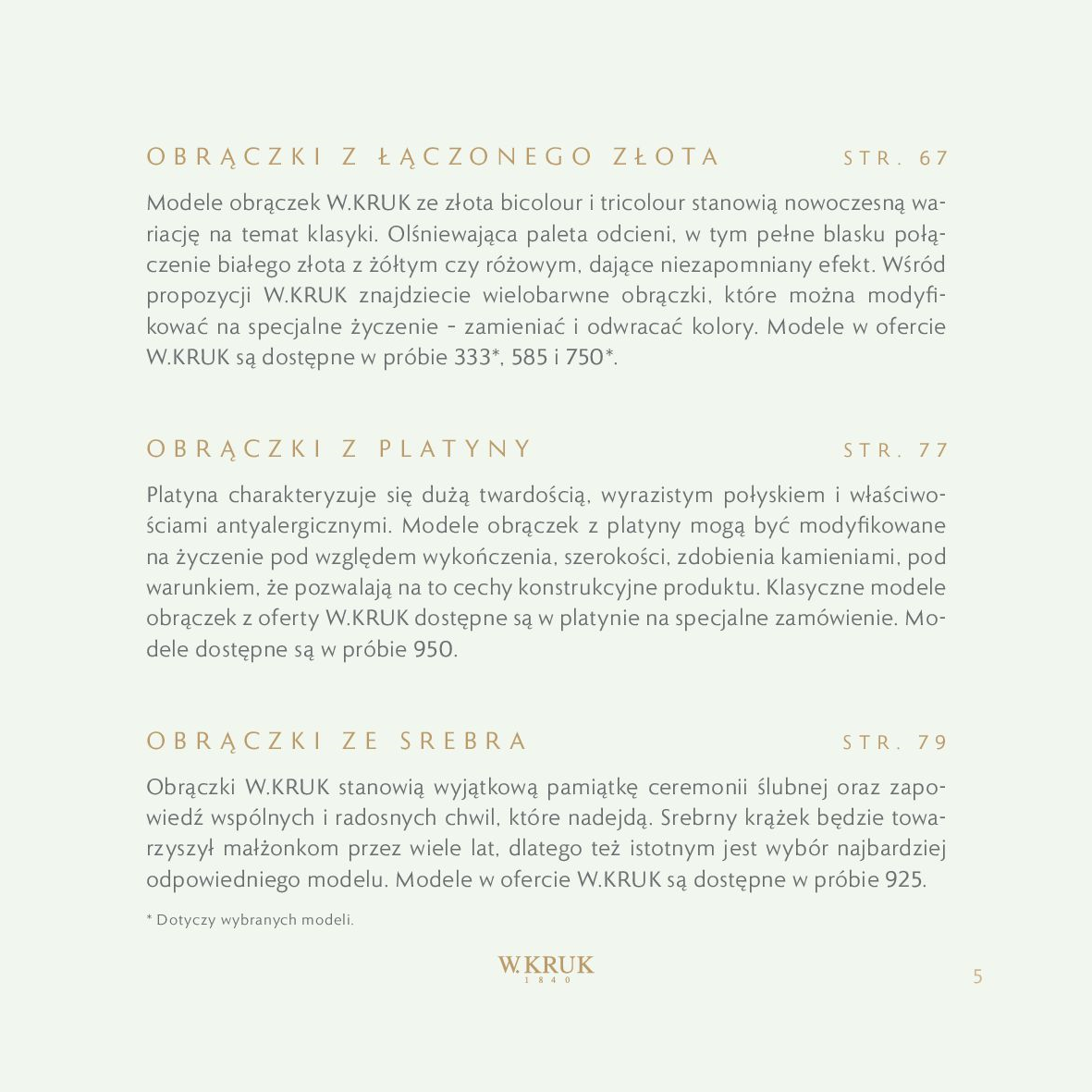 Gazetka W. KRUK: W. KRUK - katalog ślubny 2022-09-09 page-7