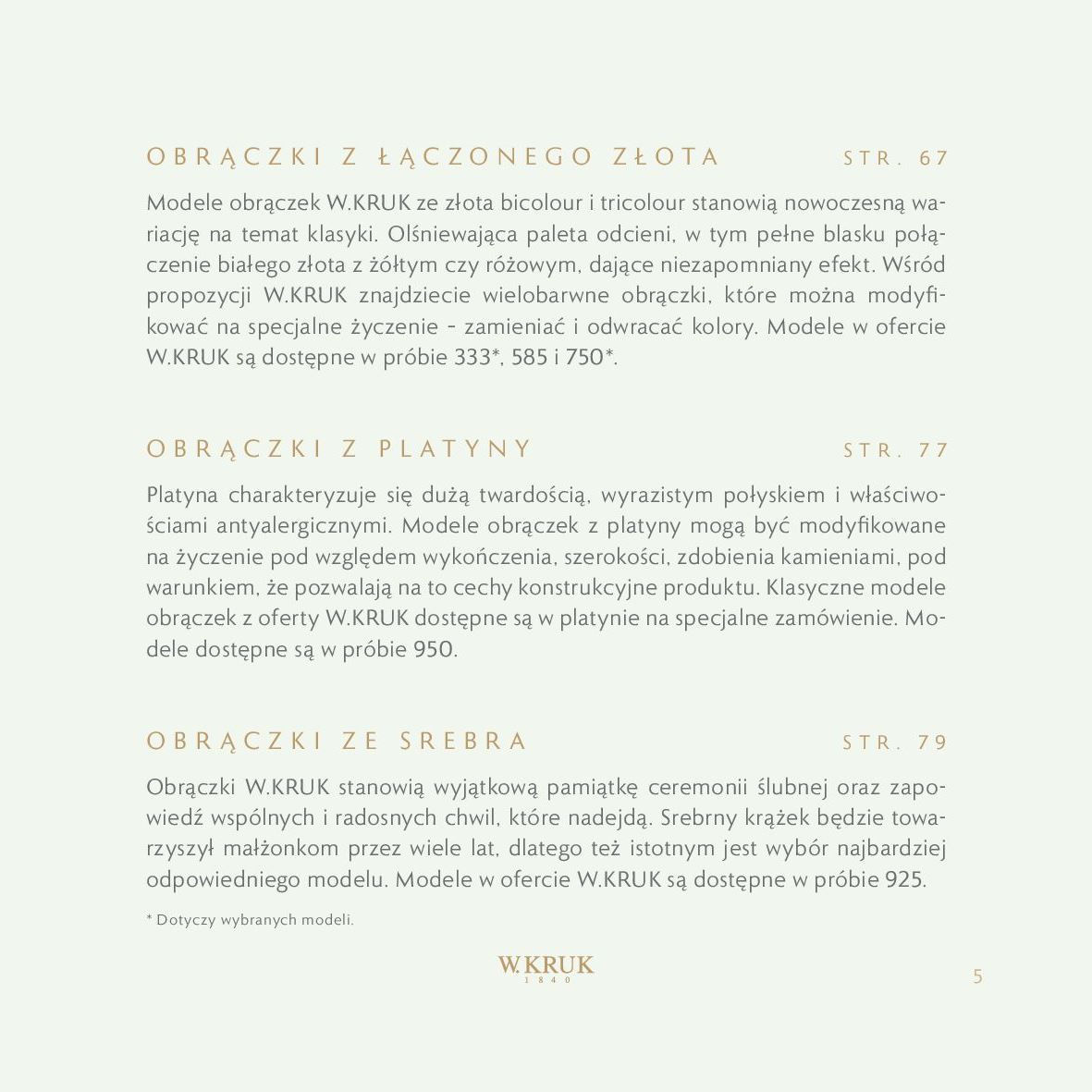 Gazetka W. KRUK: W. KRUK - katalog ślubny 2022-09-09 page-7