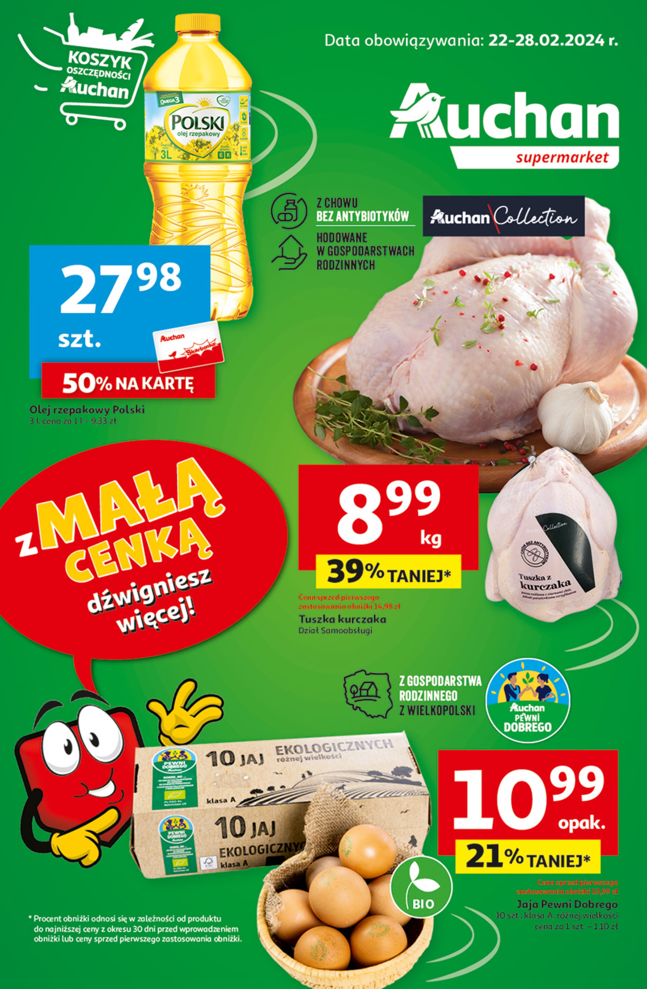 Gazetka Auchan: Gazetka Auchan Supermarket 2024-02-22