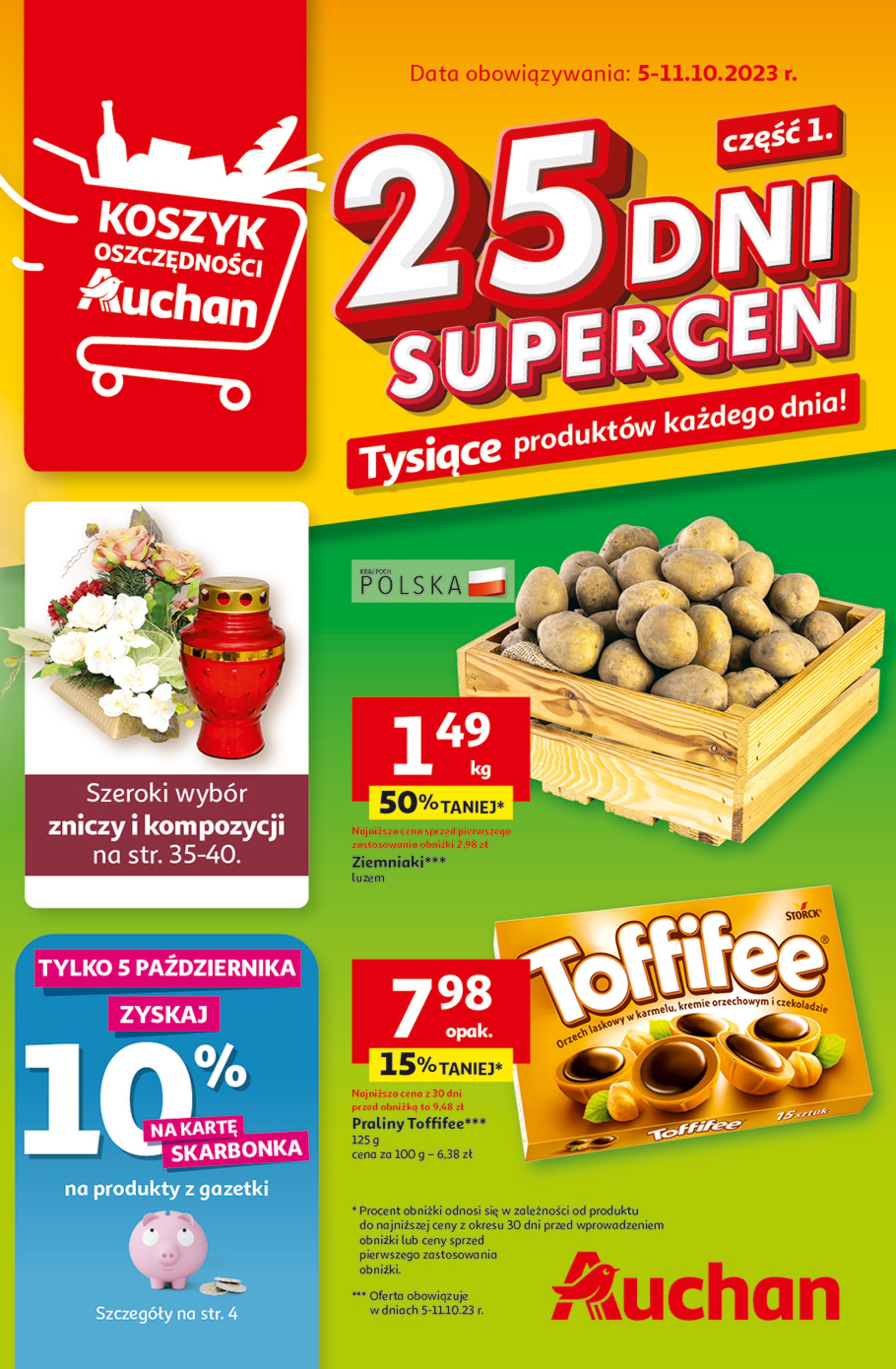 Auchan:  Gazetka Auchan - 25 dni supercen 04.10.2023