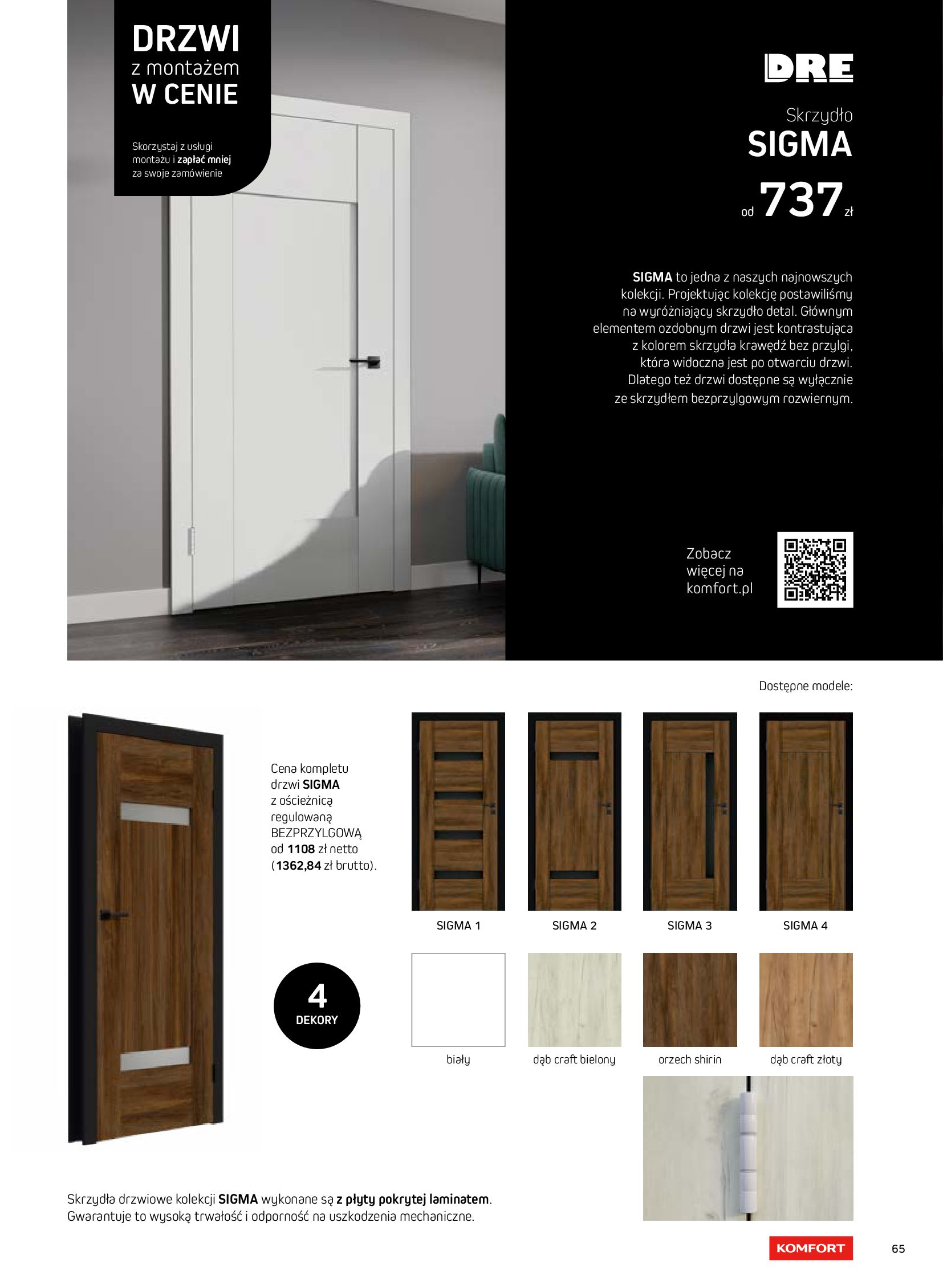 Gazetka Komfort: Katalog Komfort - Podłogi i drzwi 2023 2023-09-01 page-65