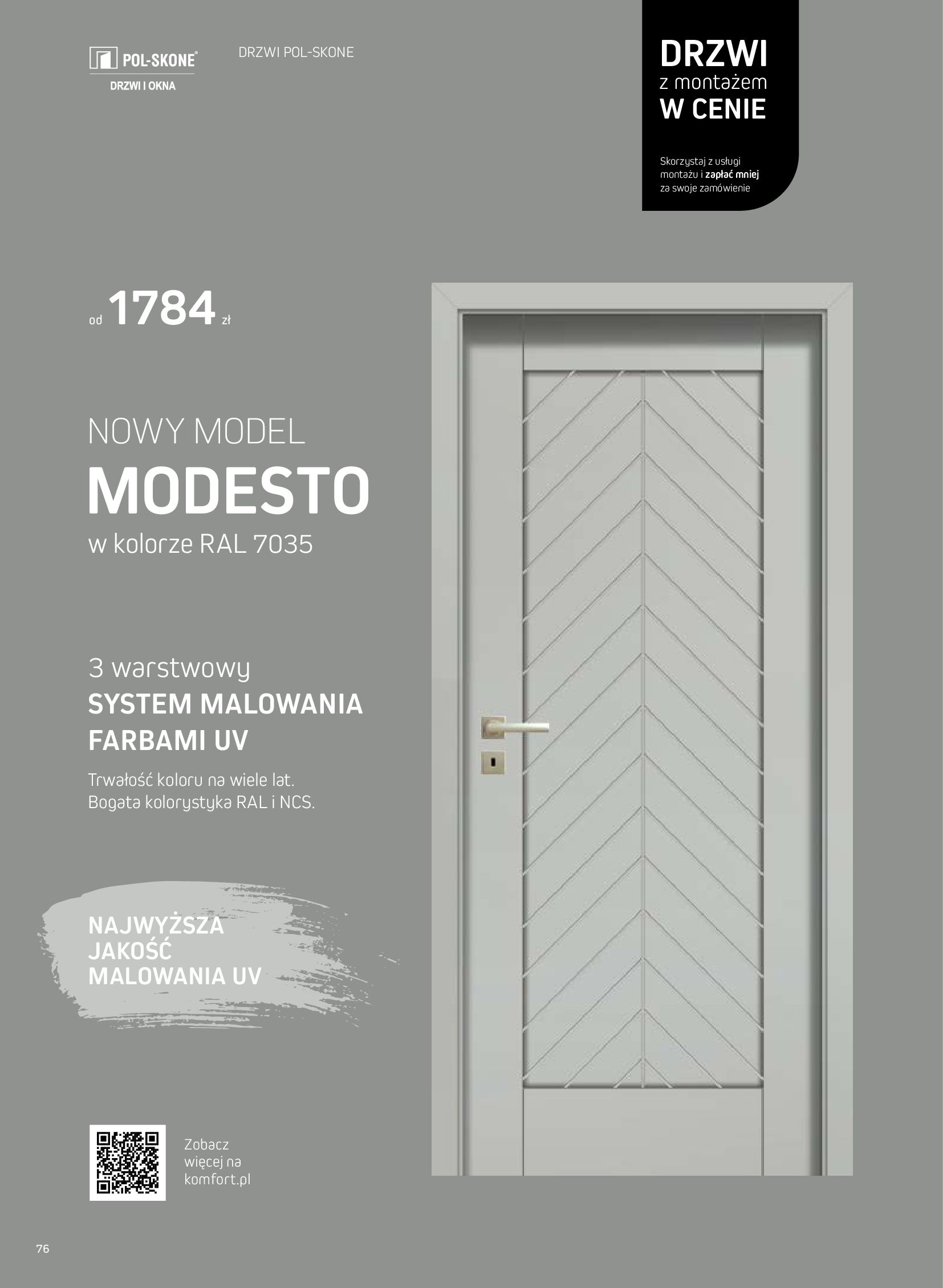 Gazetka Komfort: Katalog Komfort - Podłogi i drzwi 2023 2023-09-01 page-76