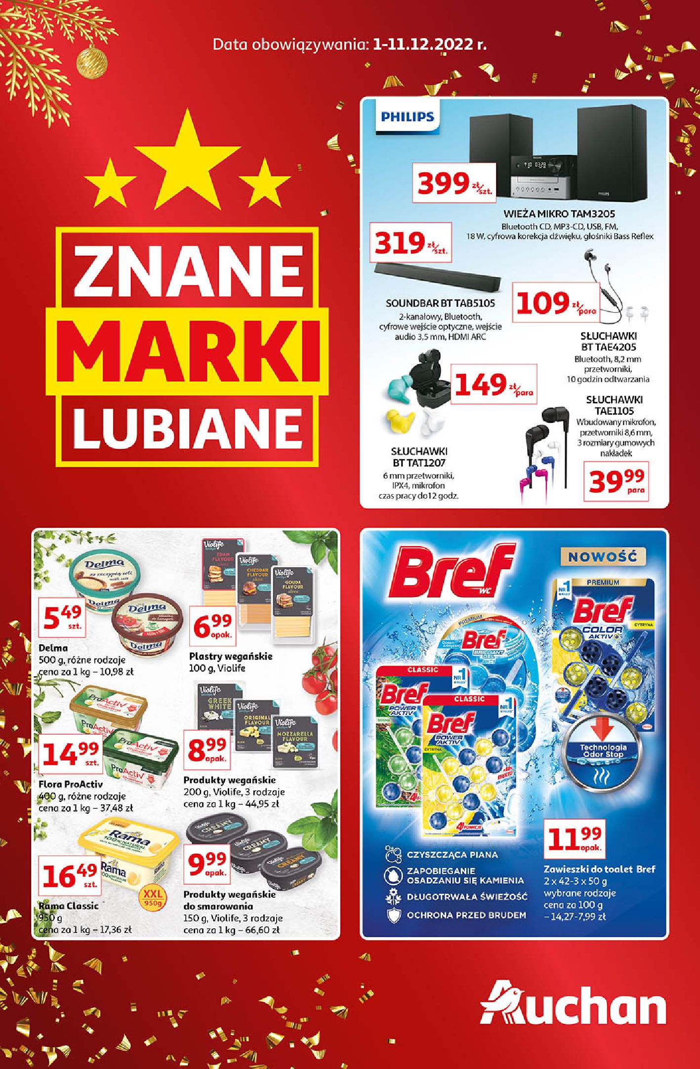 Auchan:  Gazetka Auchan - Znane marki  30.11.2022