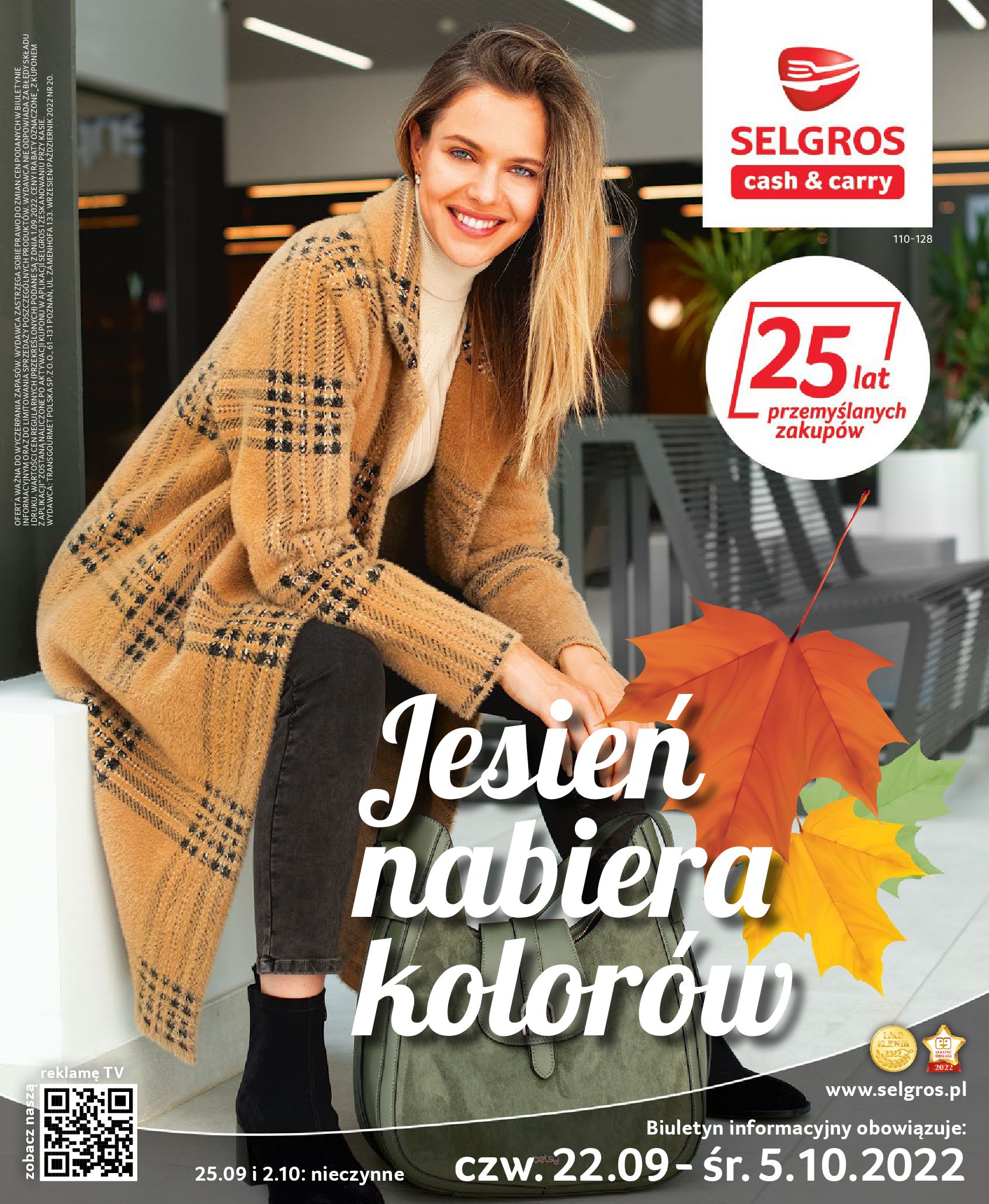 Gazetka Selgros: Gazetka Selgros - Jesień nabiera kolorów 2022-09-22 page-1