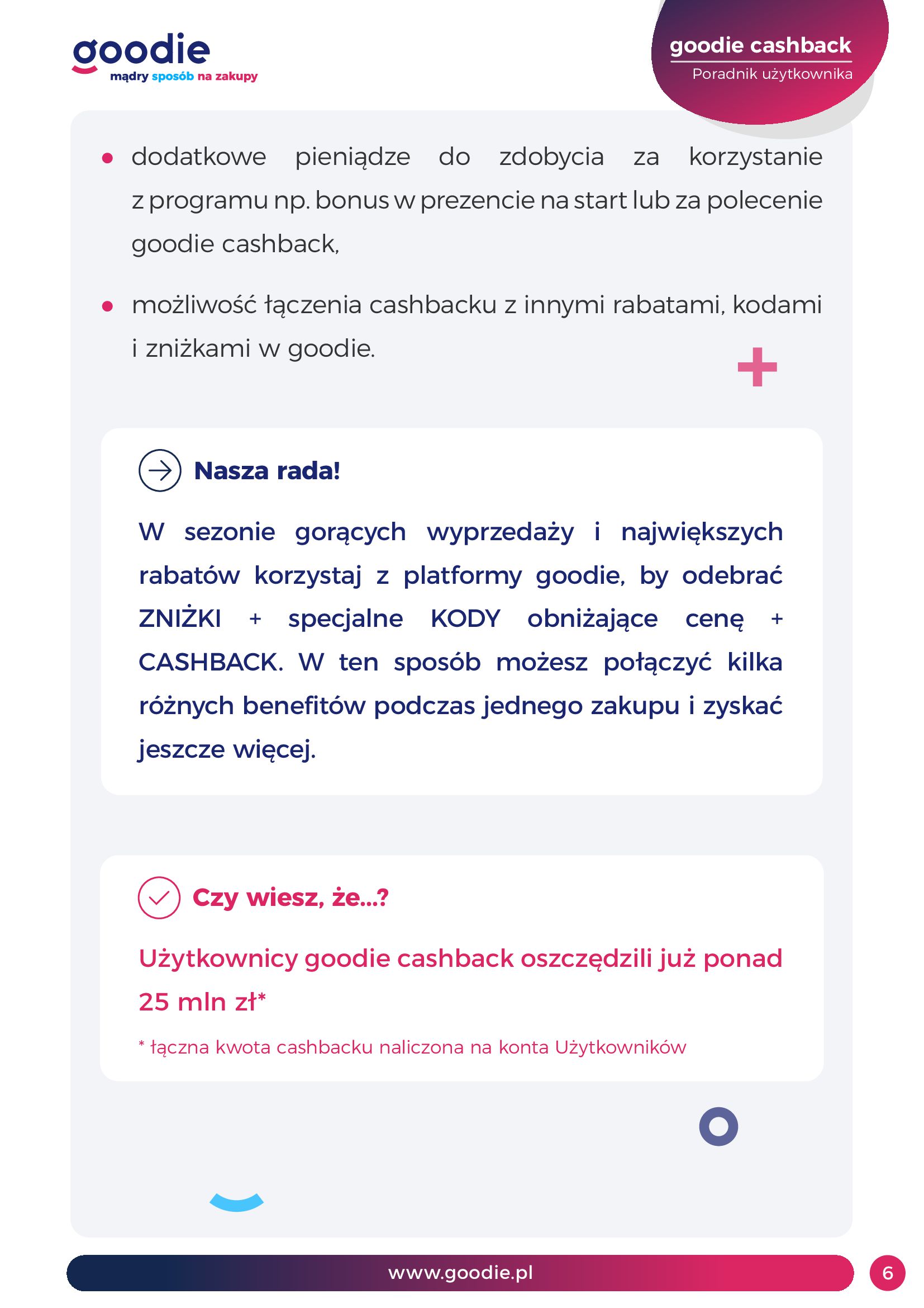 Gazetka Goodie: goodie cashback - poradnik użytkownika 2022-03-30 page-7