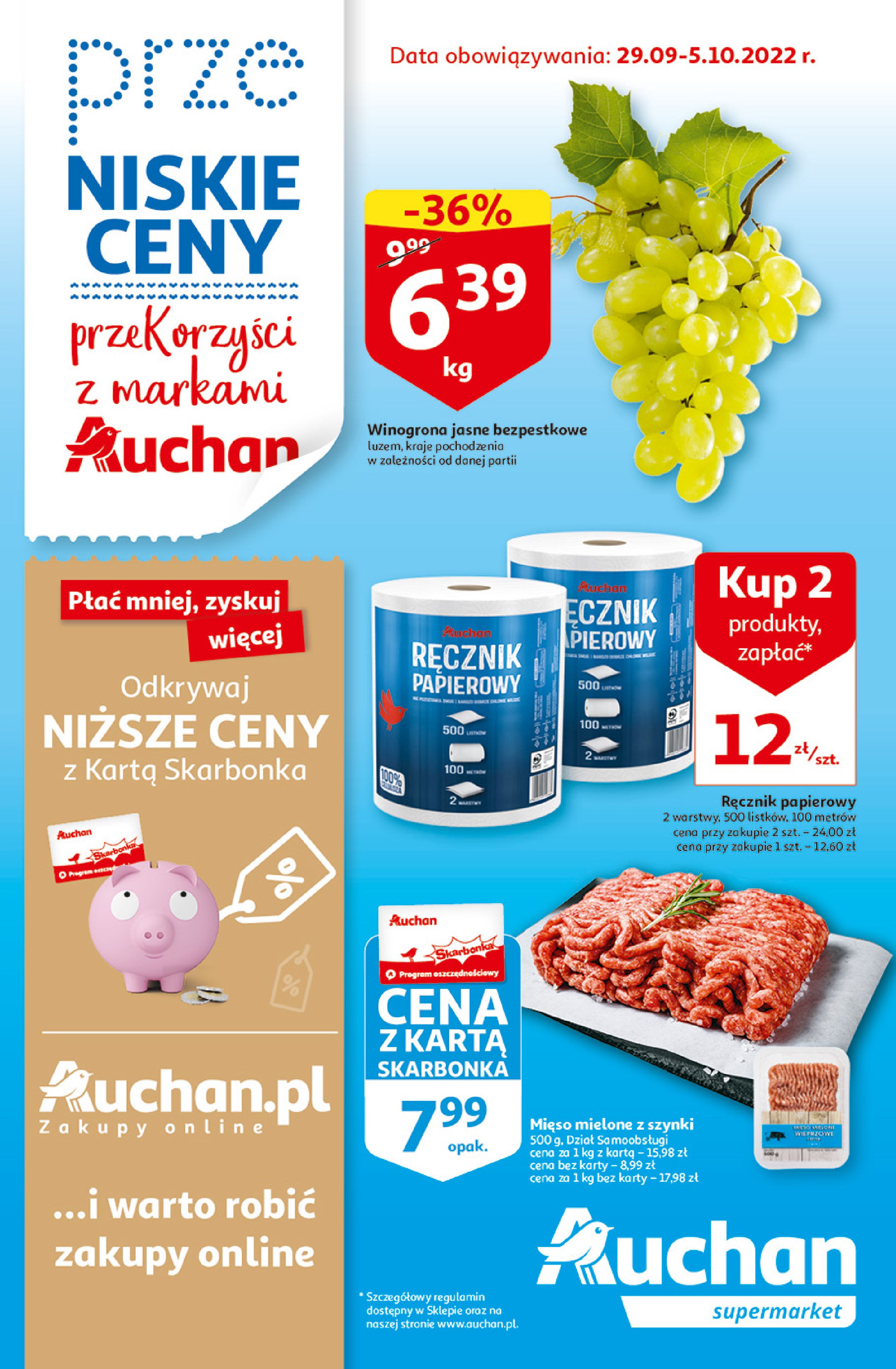 Gazetka Auchan: Gazetka Auchan - przeKORZYŚCI  z markami - 28.09.2022