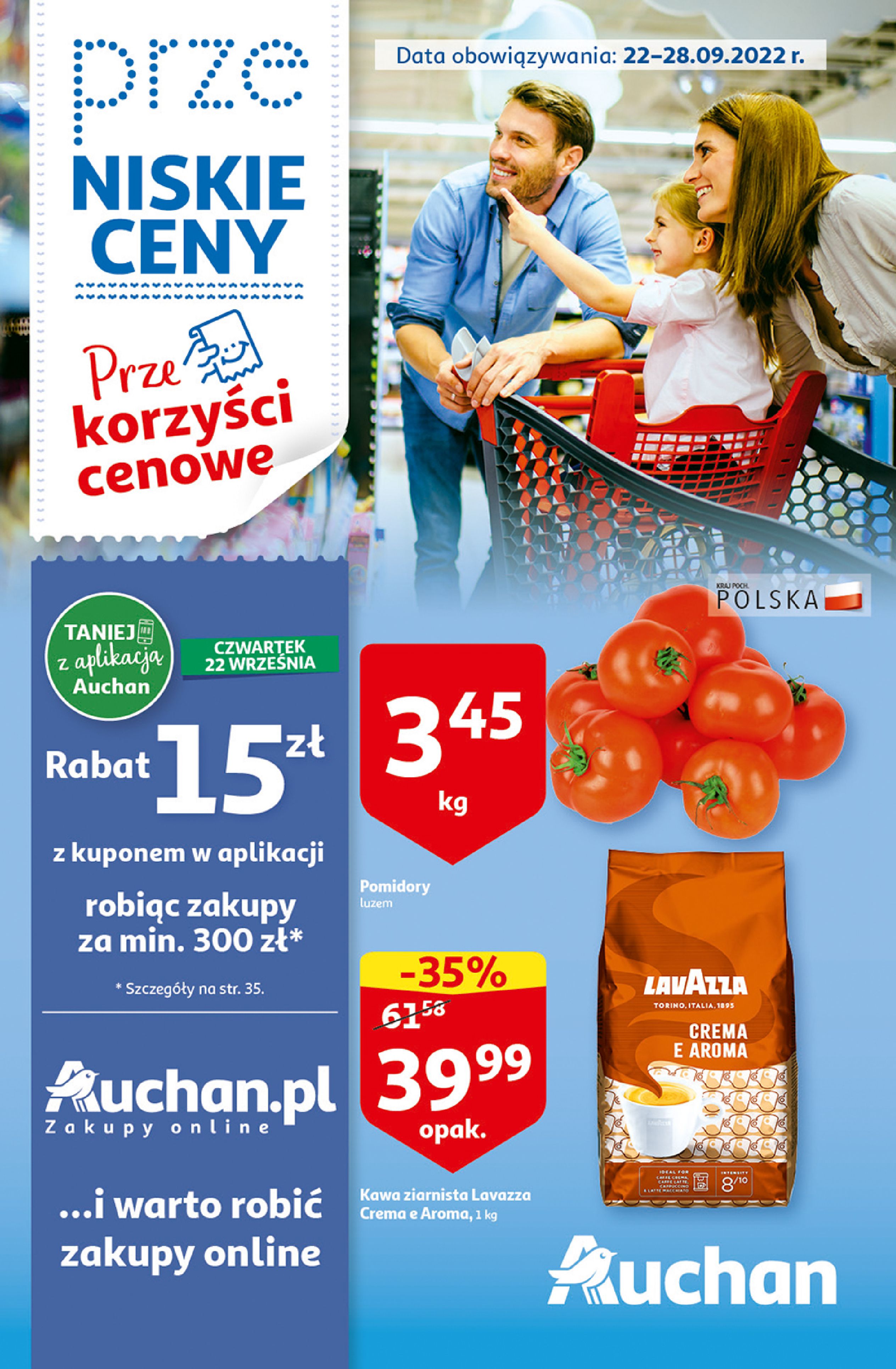 Gazetka Auchan: Gazetka Auchan - przeKORZYŚCI cenowe 22-28.09. 2022-09-22 page-1