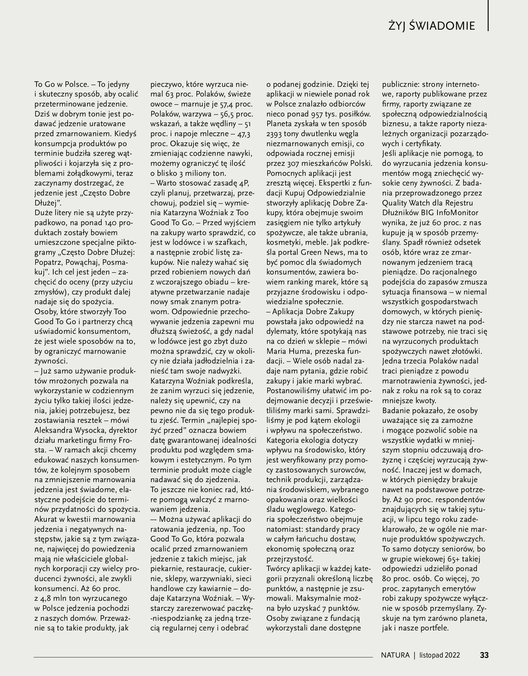 Gazetka Drogerie Natura: Magazyn Drogerie Natura 2022-11-01 page-33