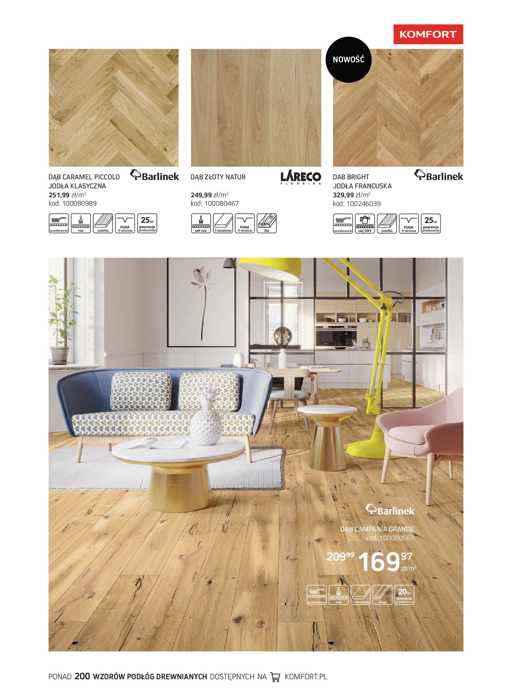 Gazetka Komfort: Gazetka Komfort - Katalog podłogi i drzwi 2021-06-16 page-19