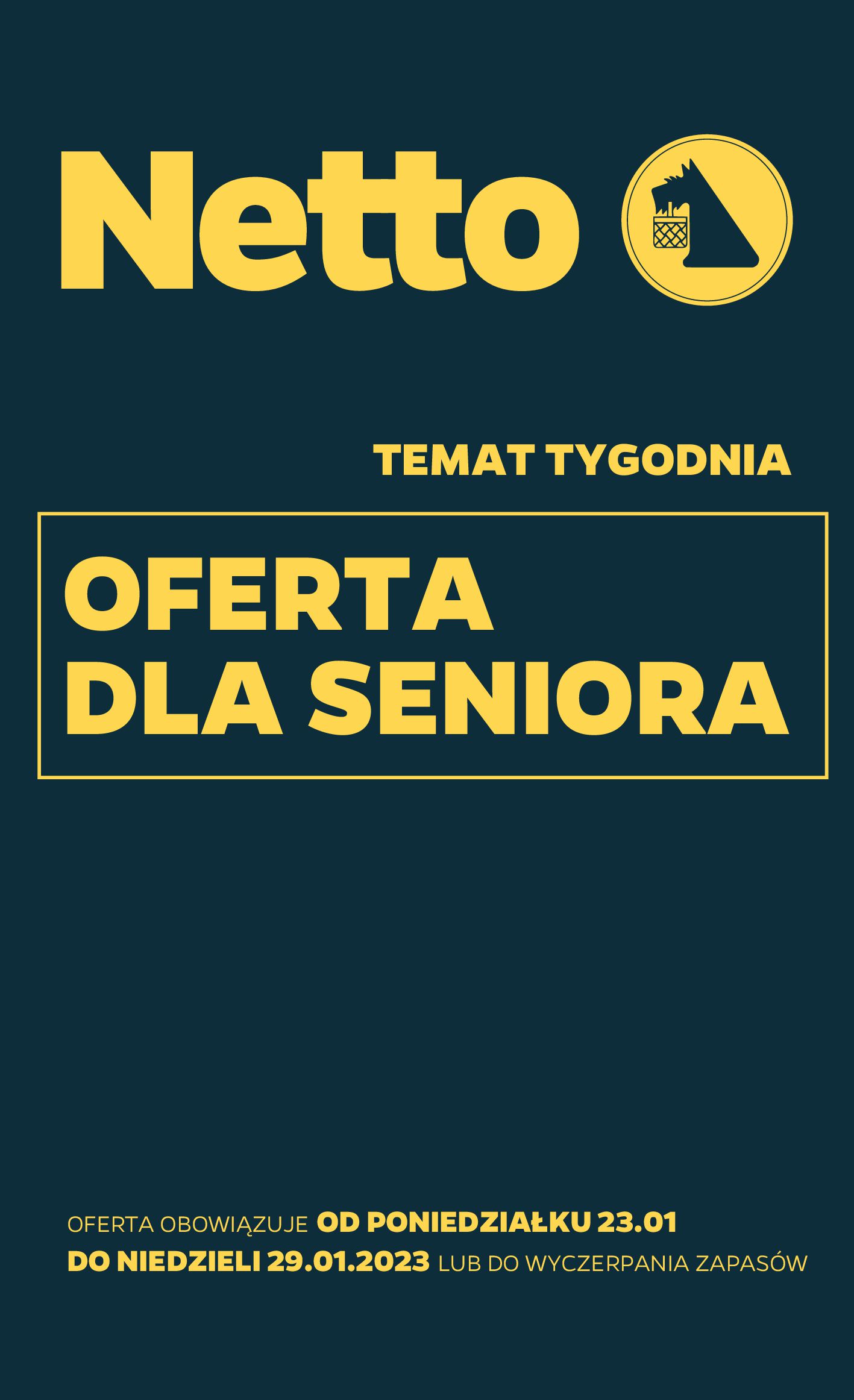 Netto:  Gazetka Netto - Oferta dla seniora 22.01.2023
