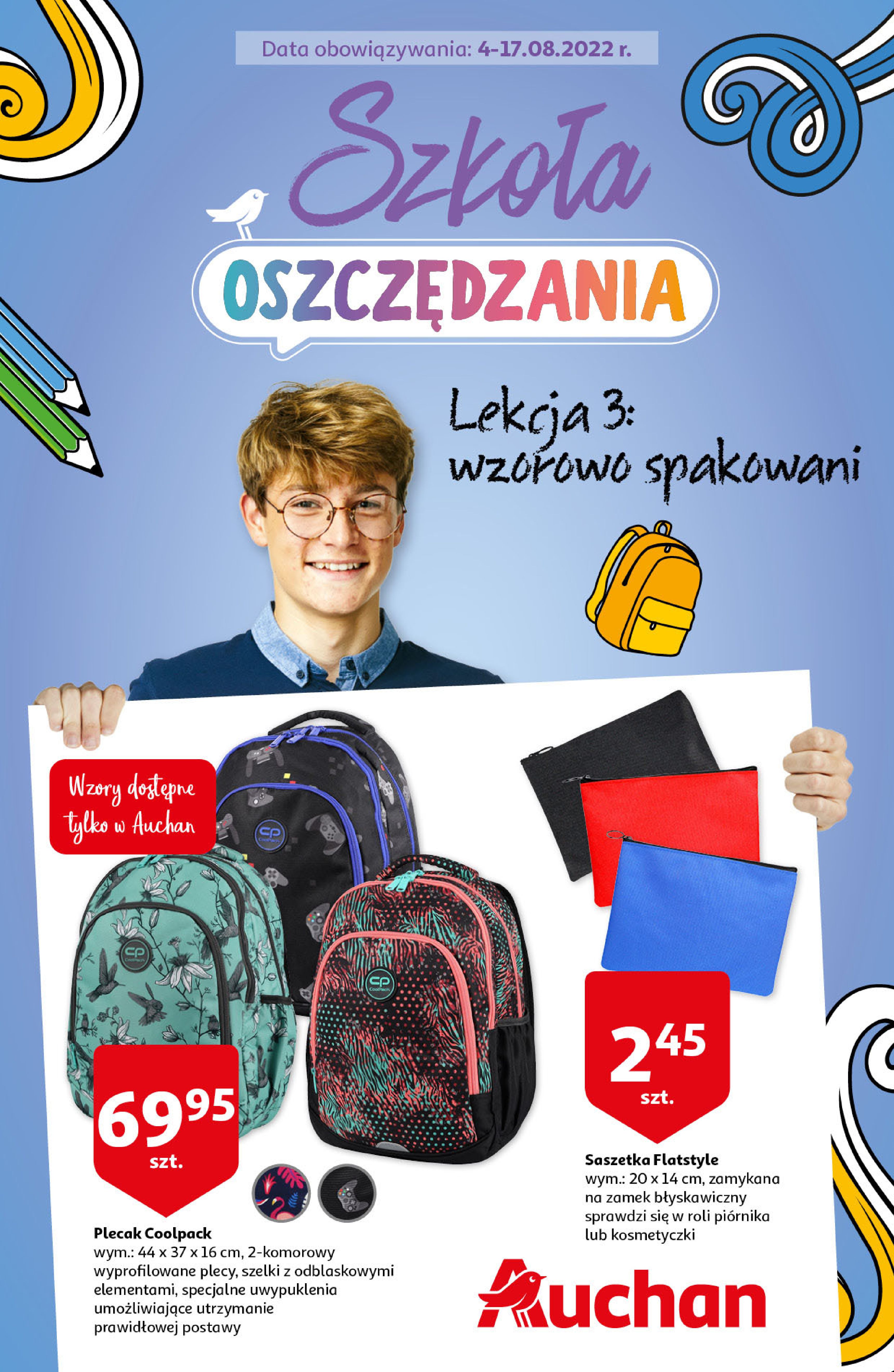 Auchan:  Gazetka Auchan - Wzorowo spakowani 03.08.2022