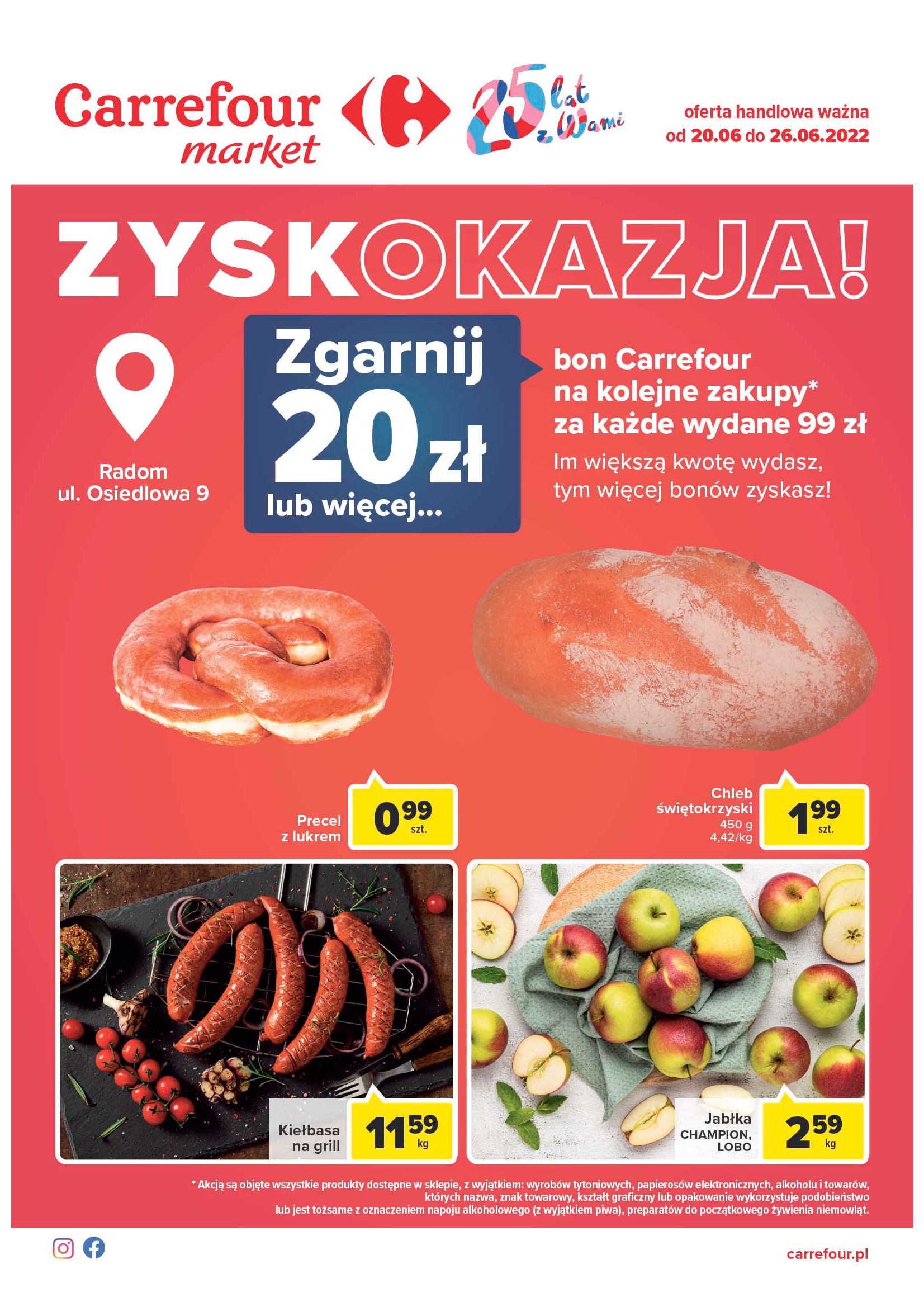 Carrefour Market:  Gazetka Carrefour Market - Zyskokazje 19.06.2022