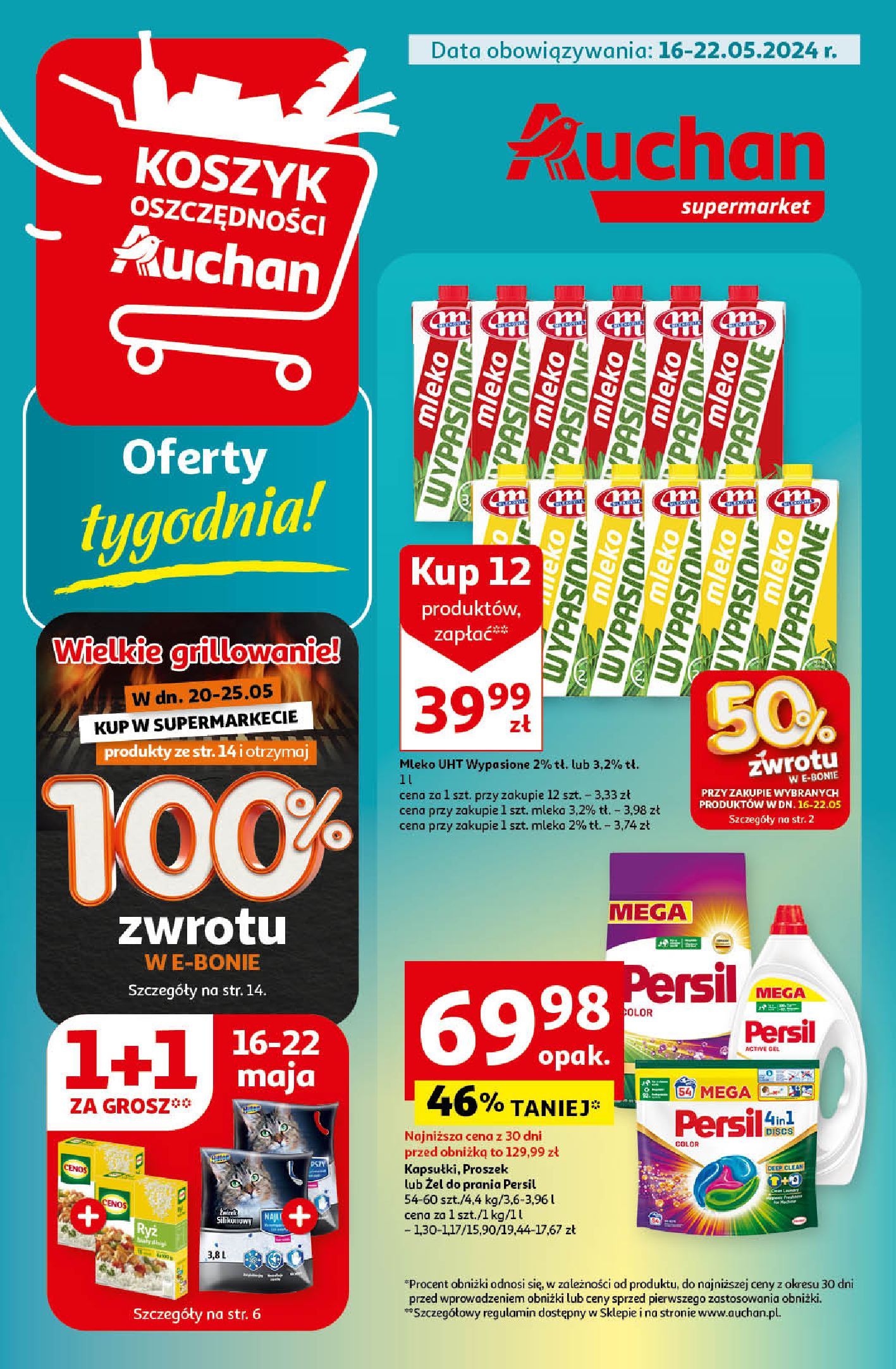 Gazetka Auchan: Gazetka Auchan Supermarket od 16.05.2024 aktualna - 15.05.2024