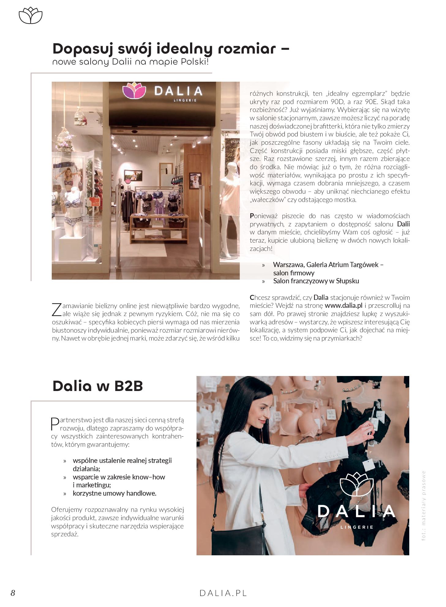 Gazetka Dalia: Katalog DALIA - Magazyn ShapeMeUp AW 2022 2022-12-01 page-8