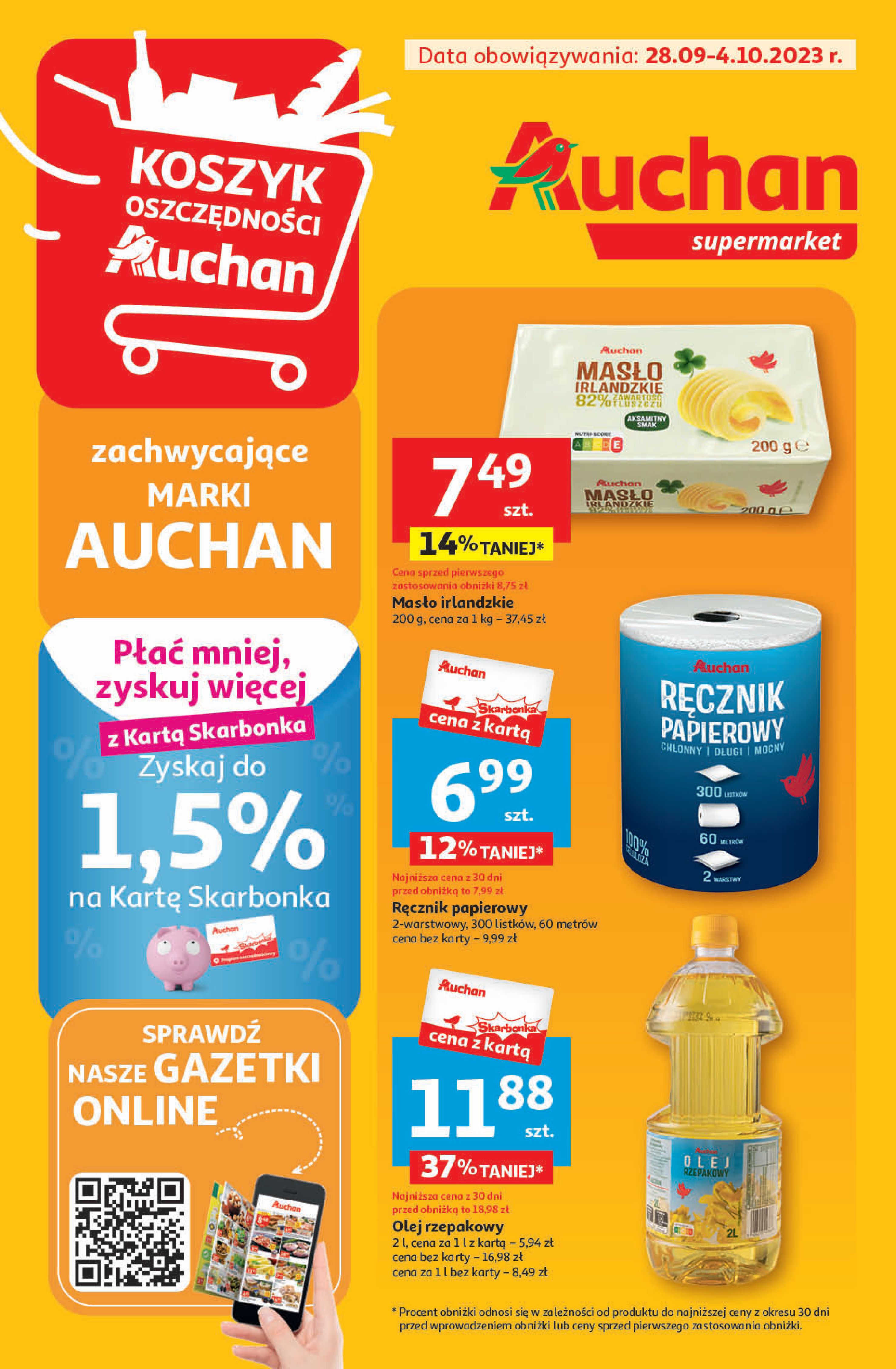 Auchan:  Gazetka Auchan - supermarket 27.09.2023