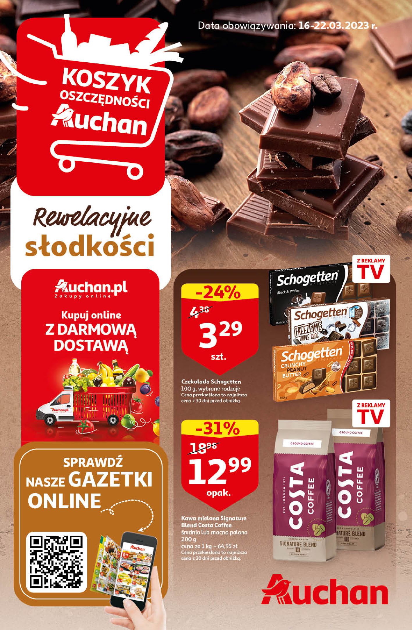 Gazetka Auchan: Gazetka Auchan do 22.03. 2023-03-16 page-1