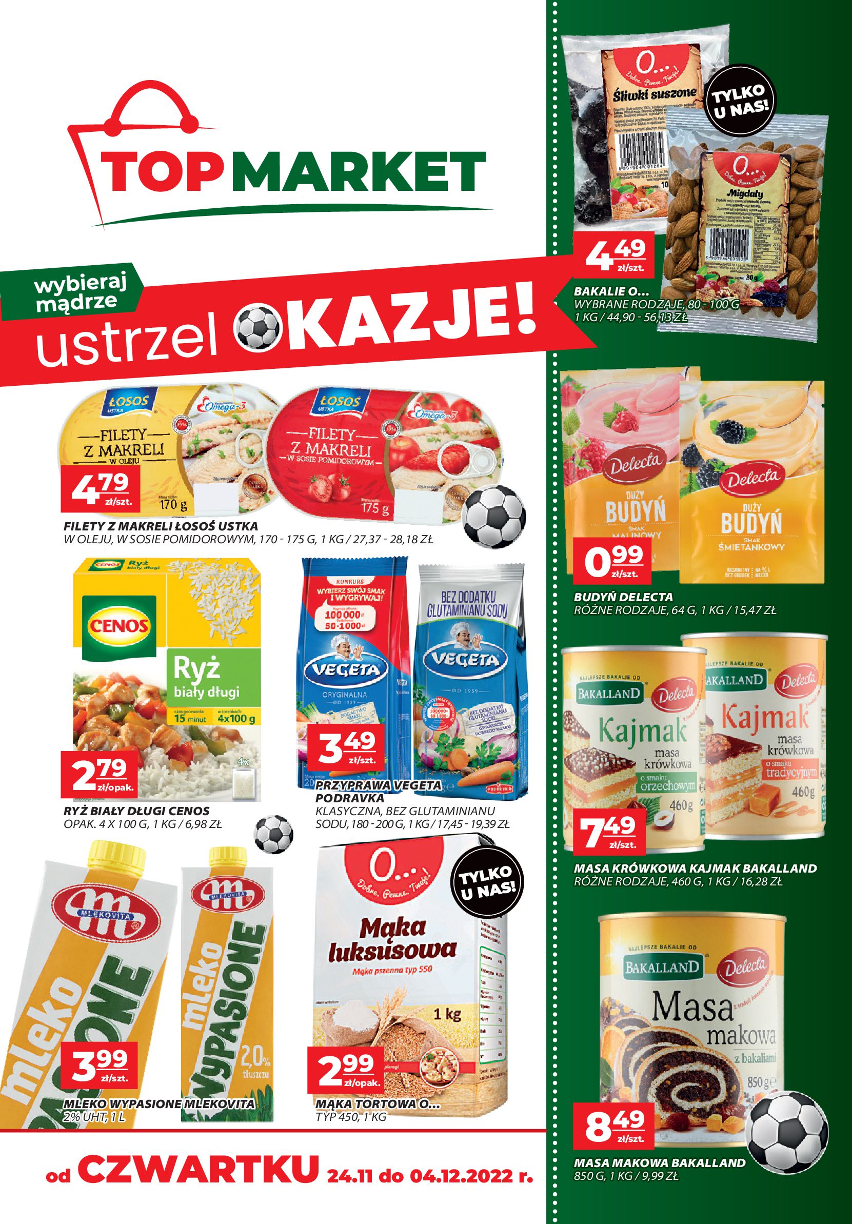 Gazetka Top Market: Gazetka TOP Market - Ustrzel okazje! 2022-11-24 page-1