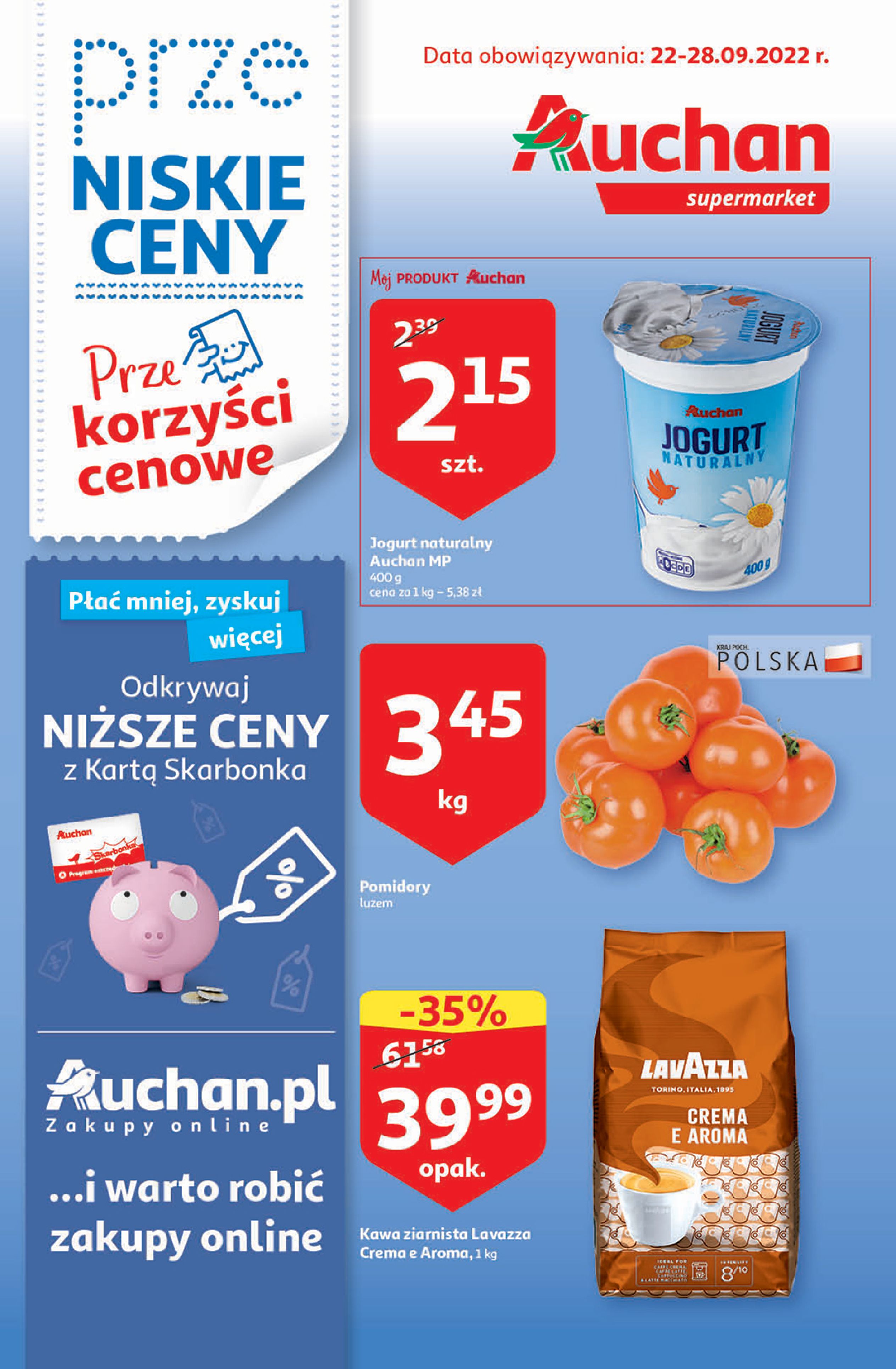Gazetka Auchan: Gazetka Auchan Supermarket 2022-09-22 page-1