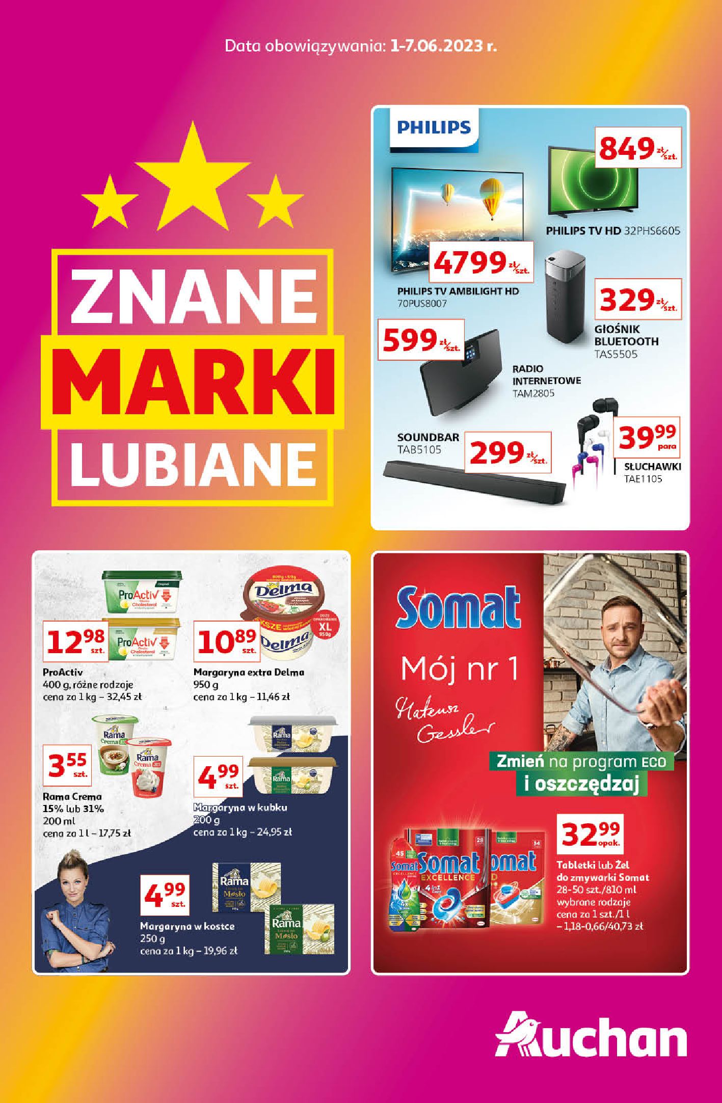 Auchan:  Gazetka Auchan - Marki znane i lubiane 31.05.2023