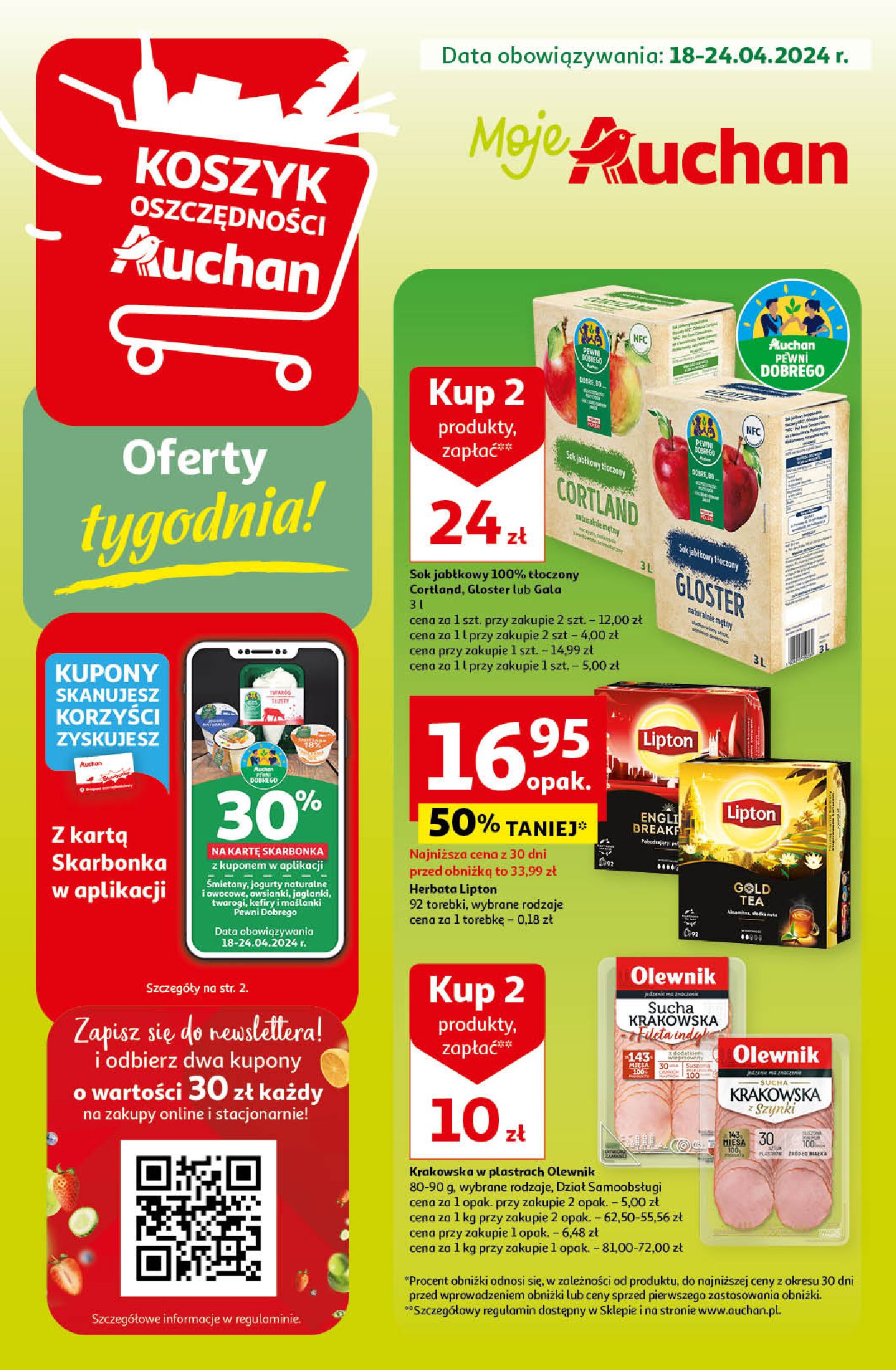 Gazetka Auchan: Gazetka Auchan - Moje Auchan - 17.04.2024