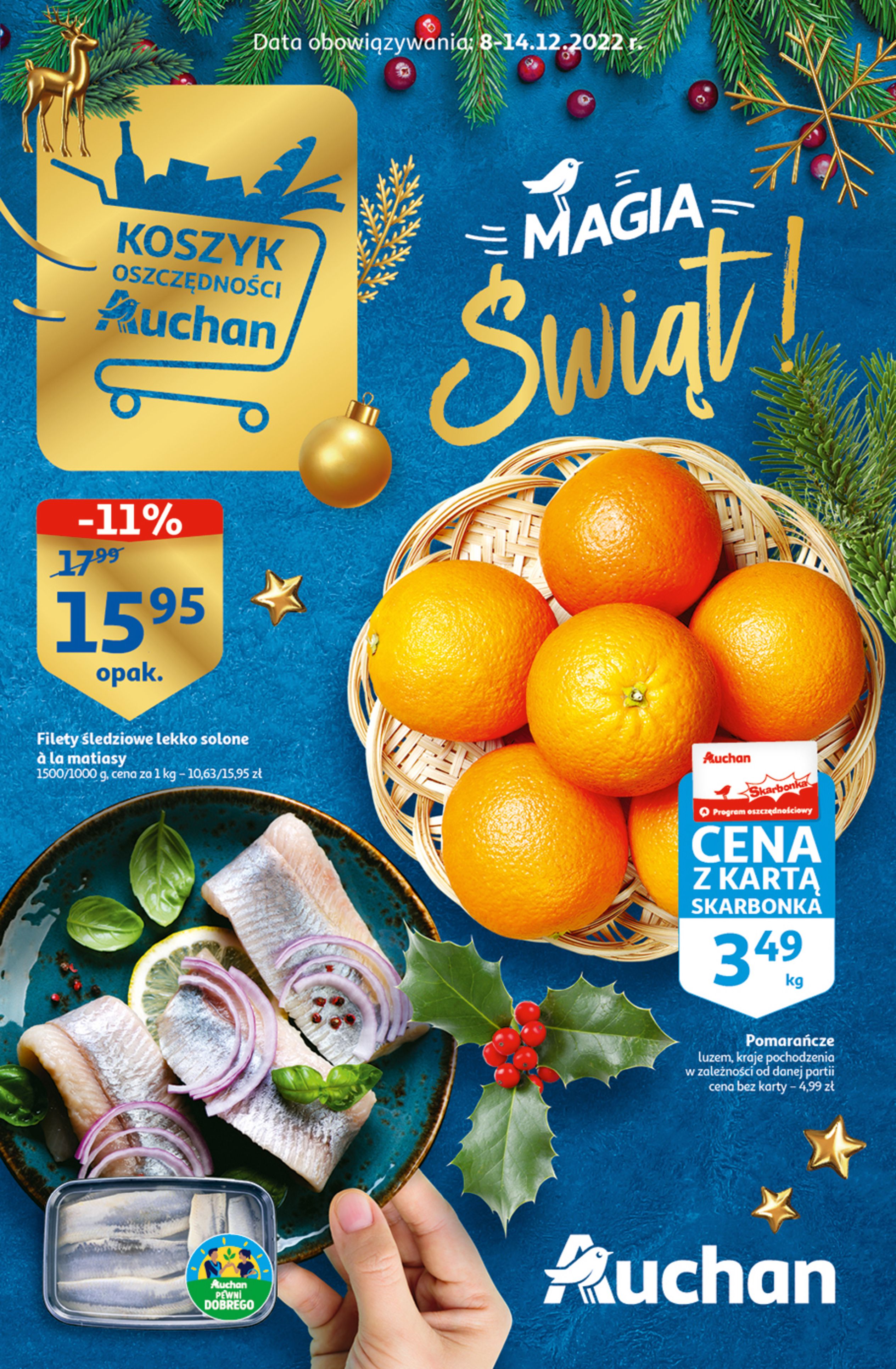 Auchan:  Gazetka Auchan - Koszyk oszczędności do 14.12. 07.12.2022