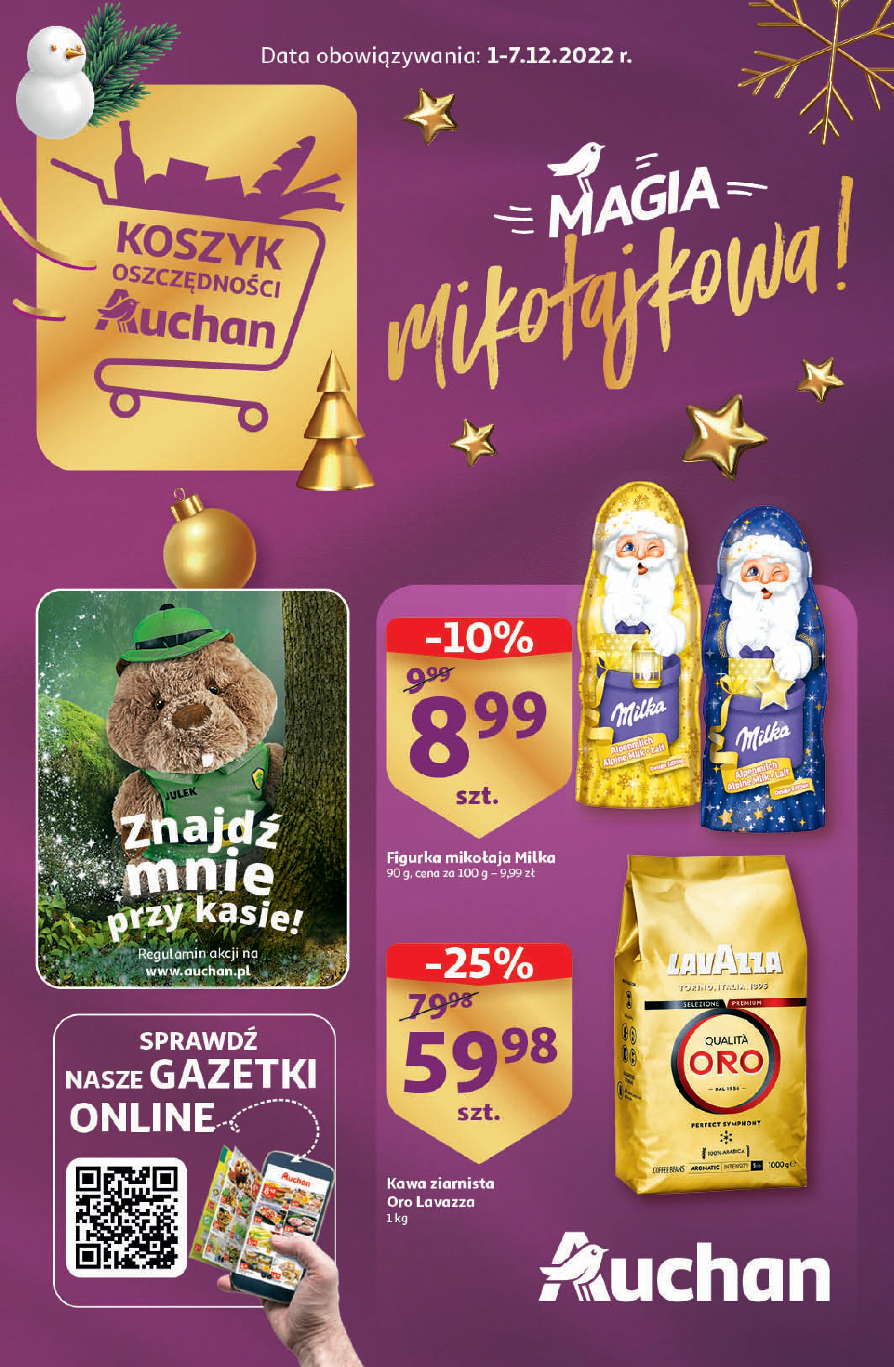 Auchan:  Gazetka Auchan - Magia mikołajkowa do 7.12. 30.11.2022