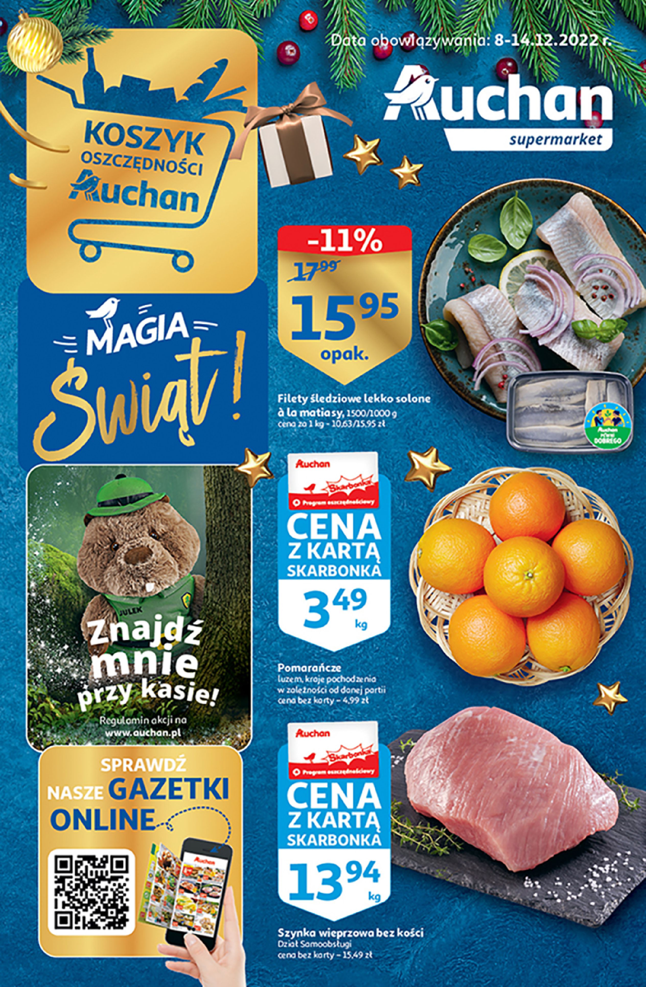 Auchan:  Gazetka Auchan - Supermarket do 14.12. 07.12.2022