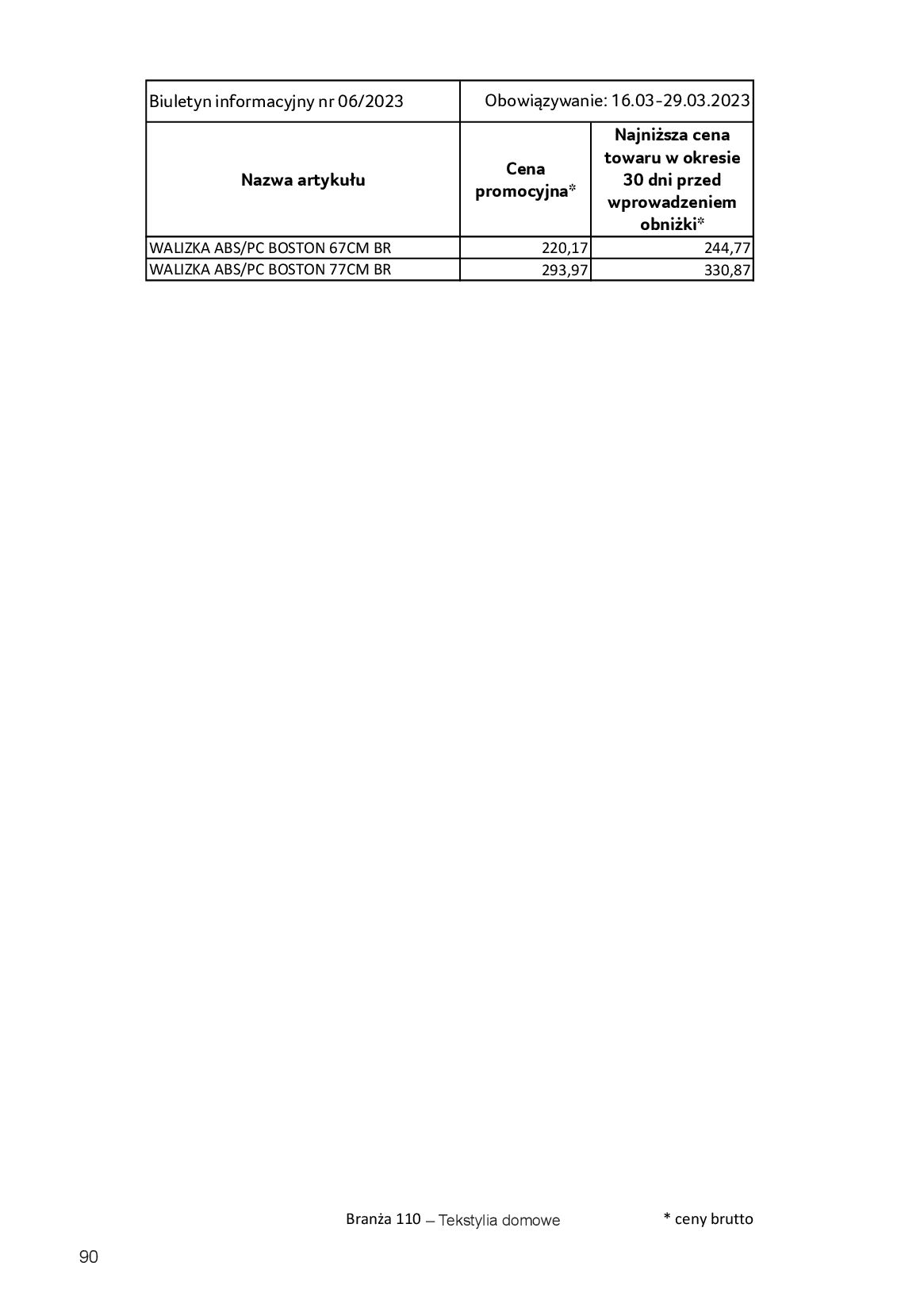 Gazetka Selgros: Gazetka Selgros - Informacje cenowe 2023-03-16 page-90