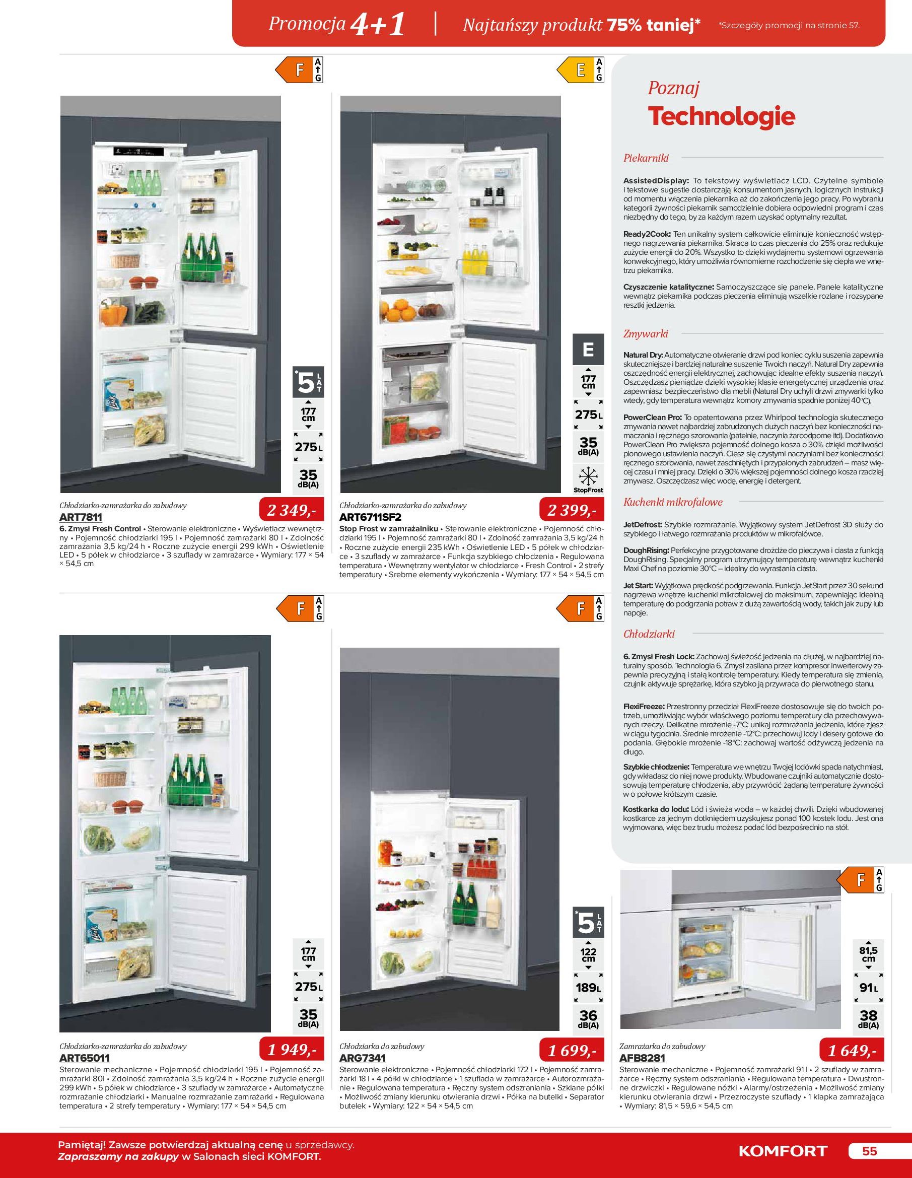Gazetka Komfort: Katalog Komfort - Urządzenia AGD/zlewozmywaki/ baterie kuchenne 2022-11-03 page-55