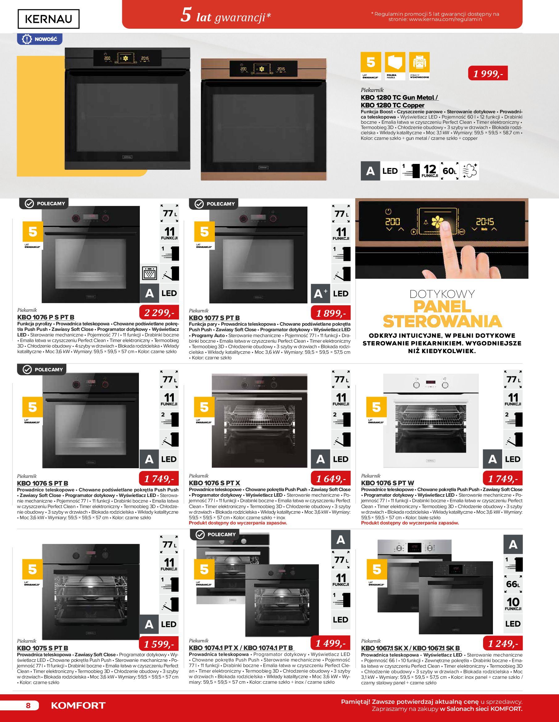 Gazetka Komfort: Katalog Komfort - Urządzenia AGD/zlewozmywaki/ baterie kuchenne 2022-11-03 page-8