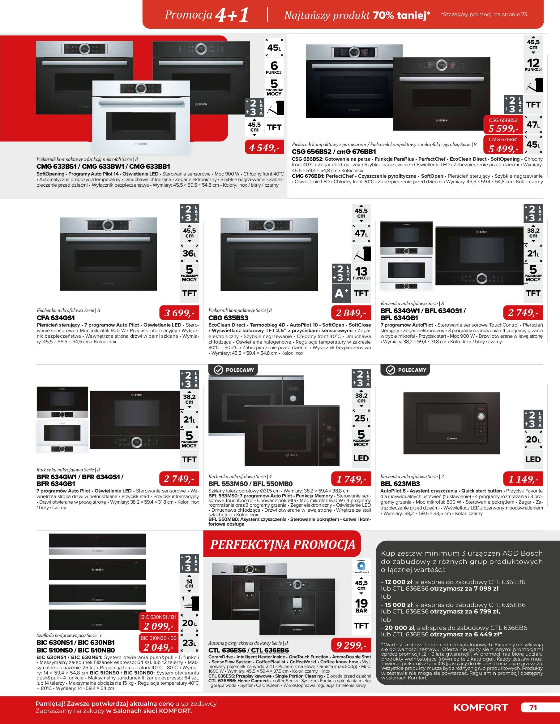 Gazetka Komfort: Katalog Komfort - Urządzenia AGD/zlewozmywaki/ baterie kuchenne 2022-11-03 page-71