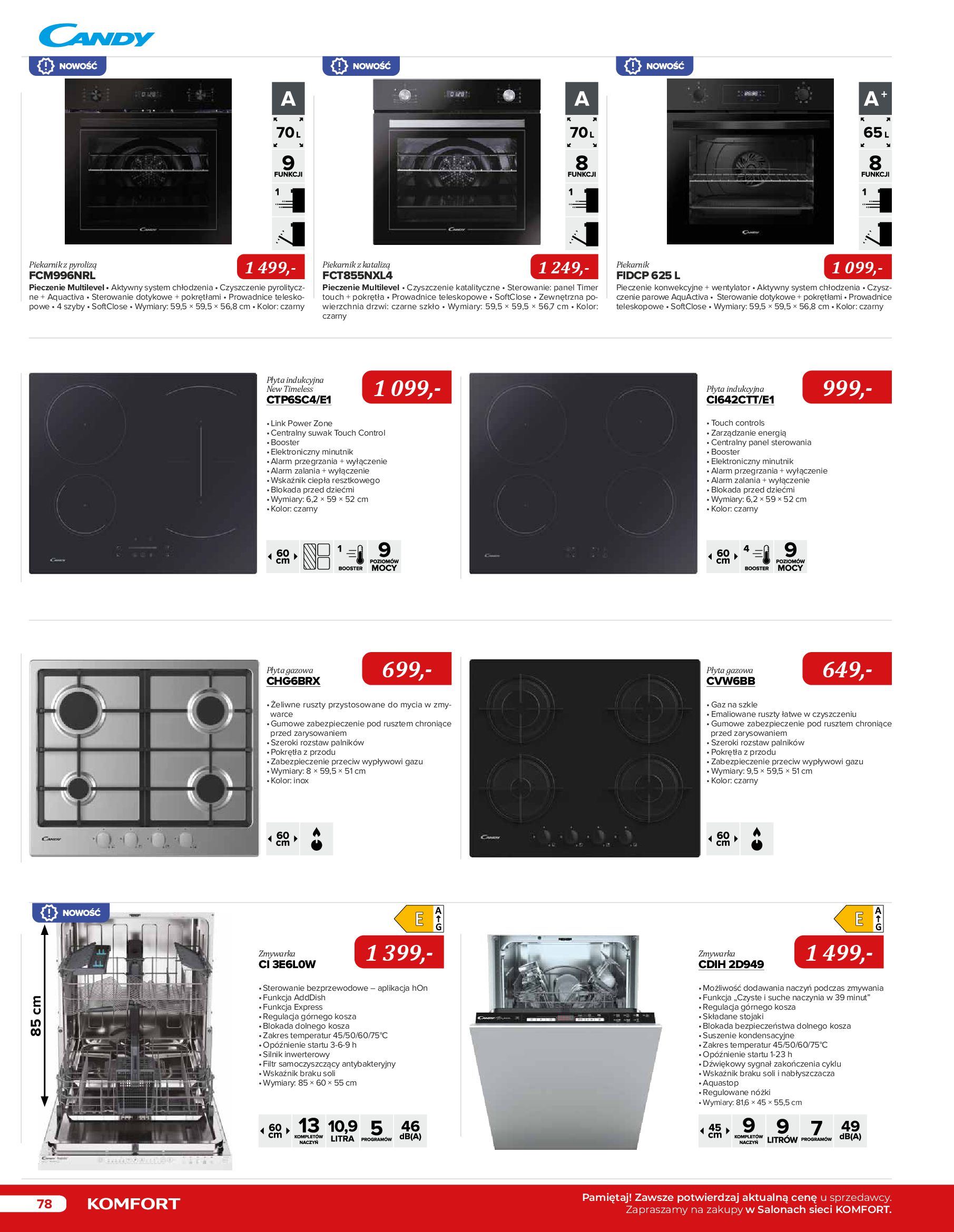 Gazetka Komfort: Katalog Komfort - Urządzenia AGD/zlewozmywaki/ baterie kuchenne 2022-11-03 page-78