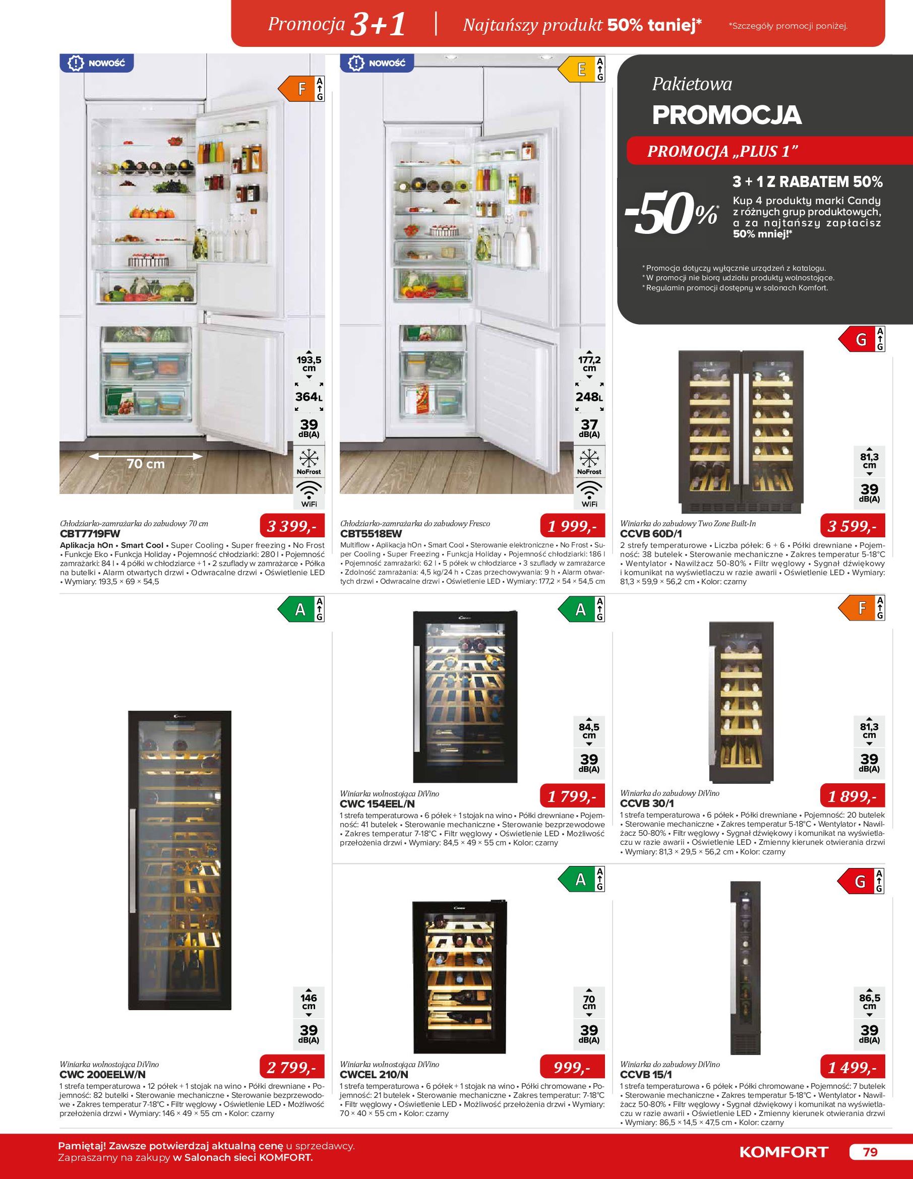 Gazetka Komfort: Katalog Komfort - Urządzenia AGD/zlewozmywaki/ baterie kuchenne 2022-11-03 page-79
