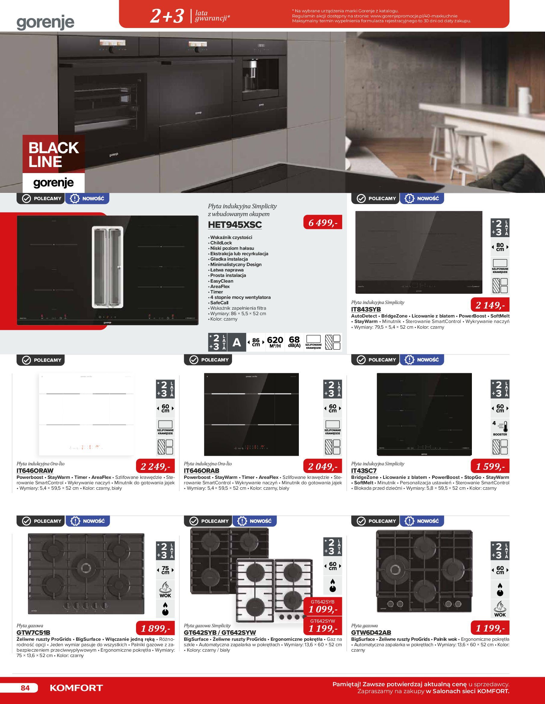 Gazetka Komfort: Katalog Komfort - Urządzenia AGD/zlewozmywaki/ baterie kuchenne 2022-11-03 page-84