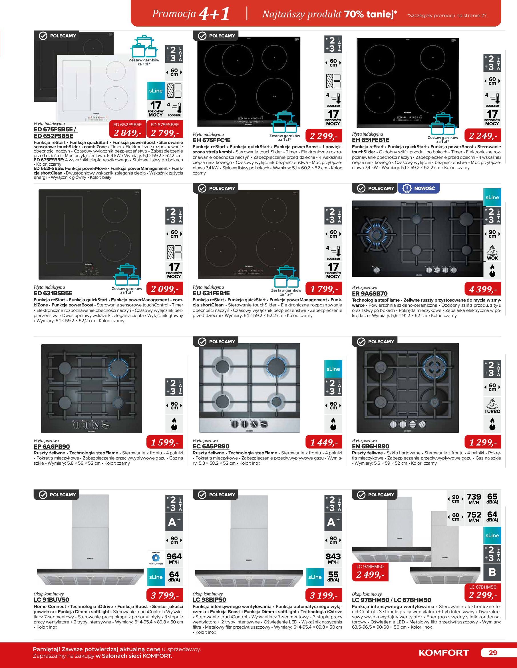 Gazetka Komfort: Katalog Komfort - Urządzenia AGD/zlewozmywaki/ baterie kuchenne 2022-11-03 page-29