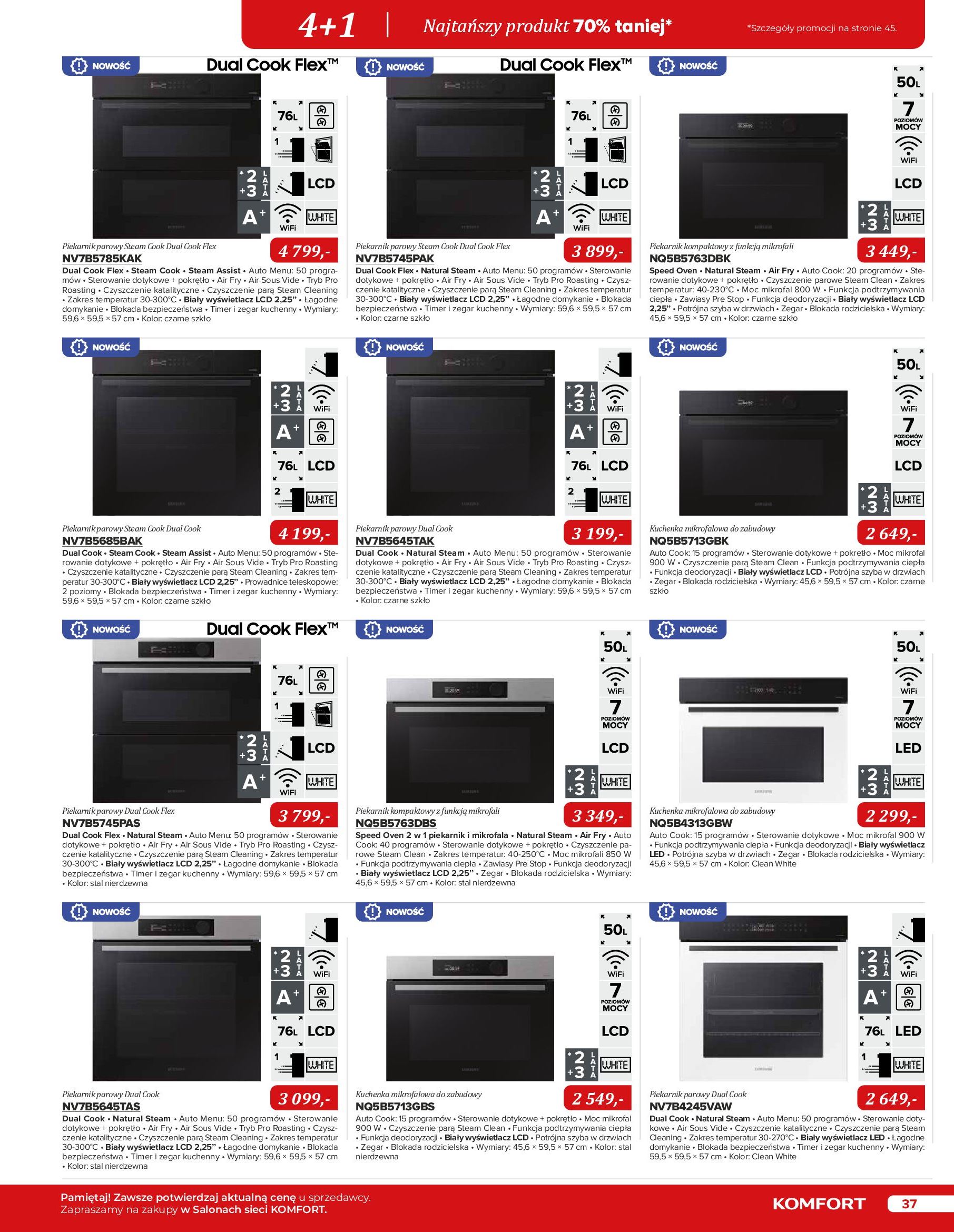 Gazetka Komfort: Katalog Komfort - Urządzenia AGD/zlewozmywaki/ baterie kuchenne 2022-11-03 page-37