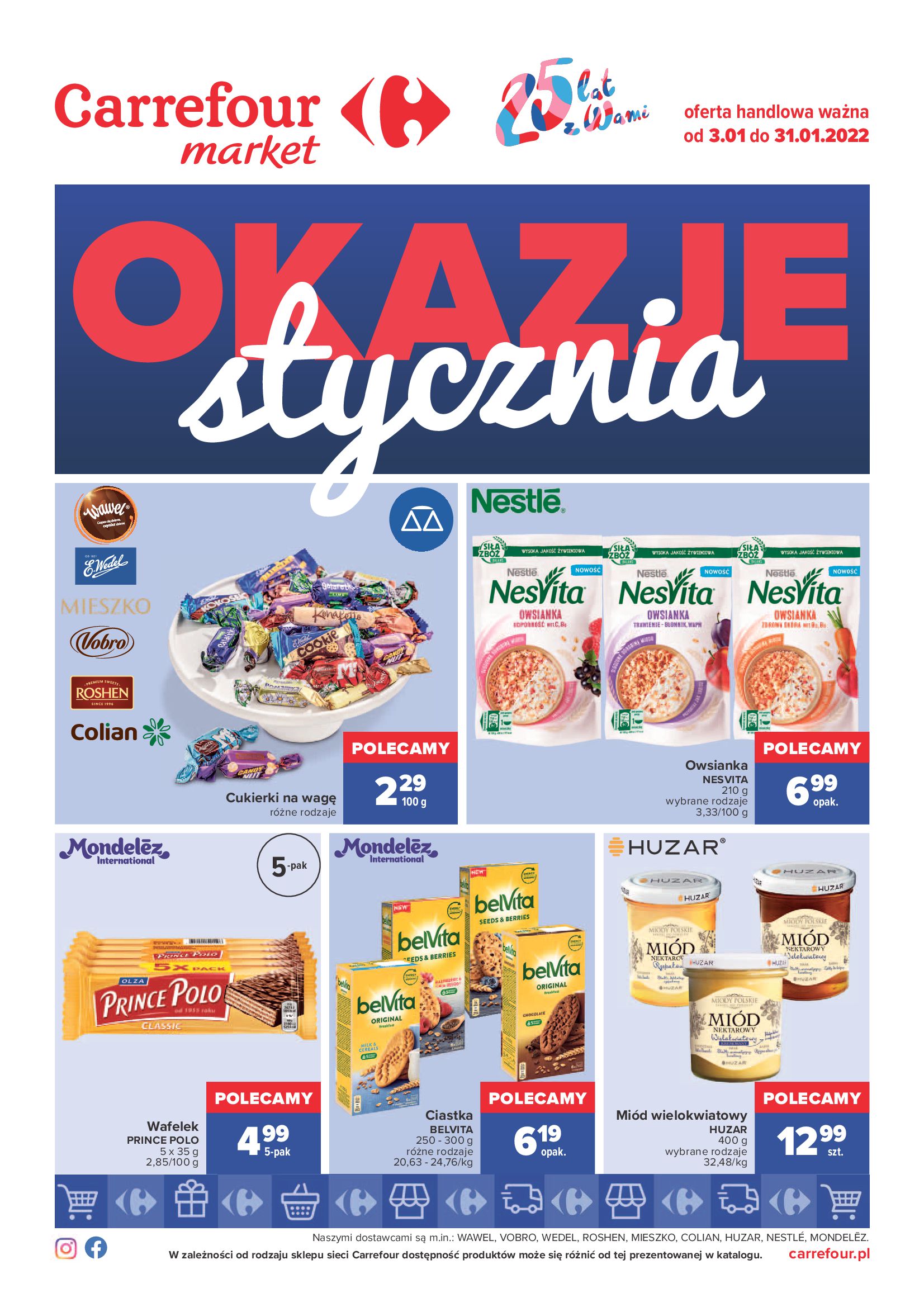 Gazetka Carrefour Market: Gazetka carrefour Market - Okazje Stycznia od 03.01 2022-01-03 page-1