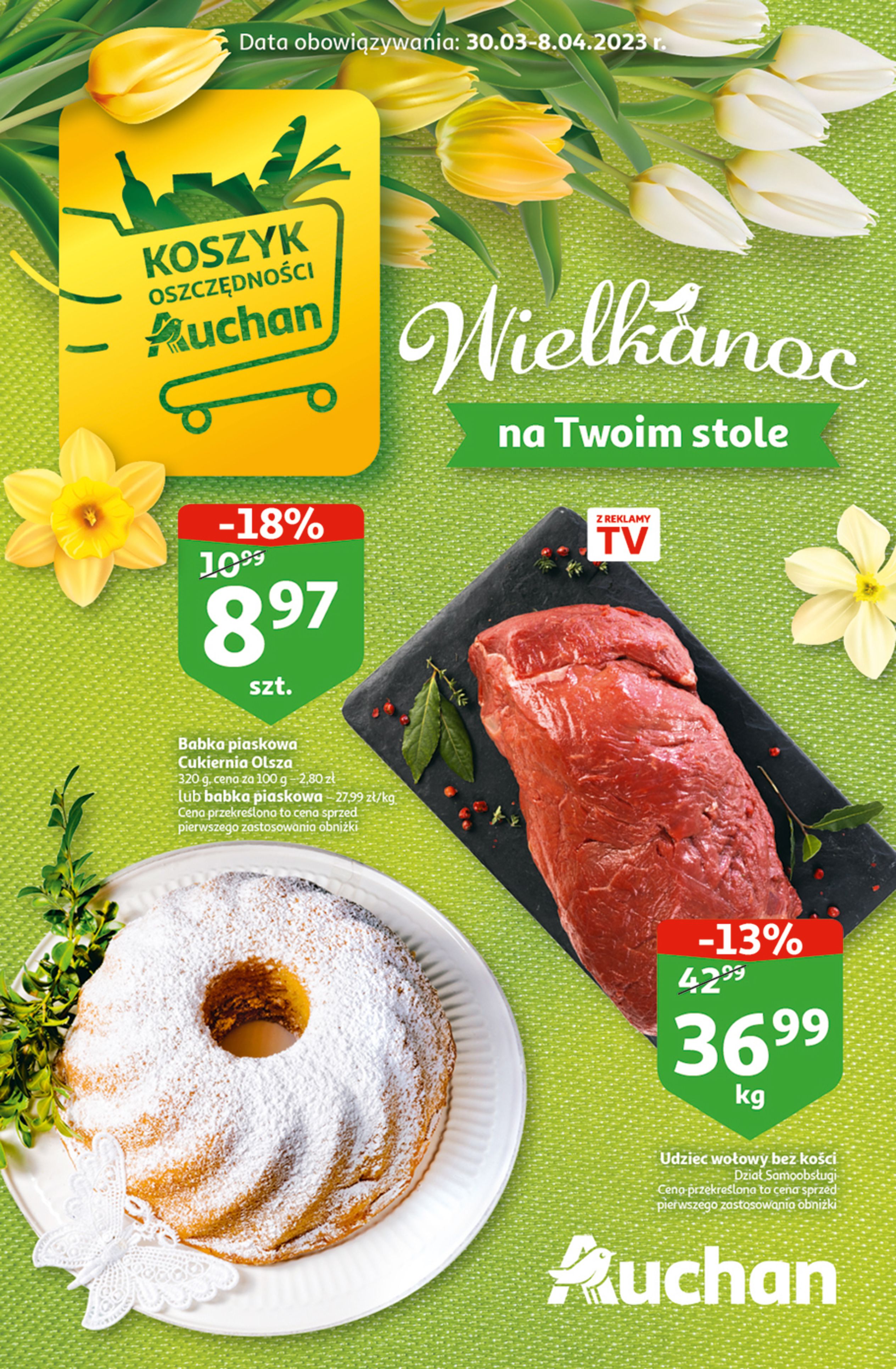 Auchan:  Gazetka Auchan - Wielkanoc na Twoim stole 29.03.2023